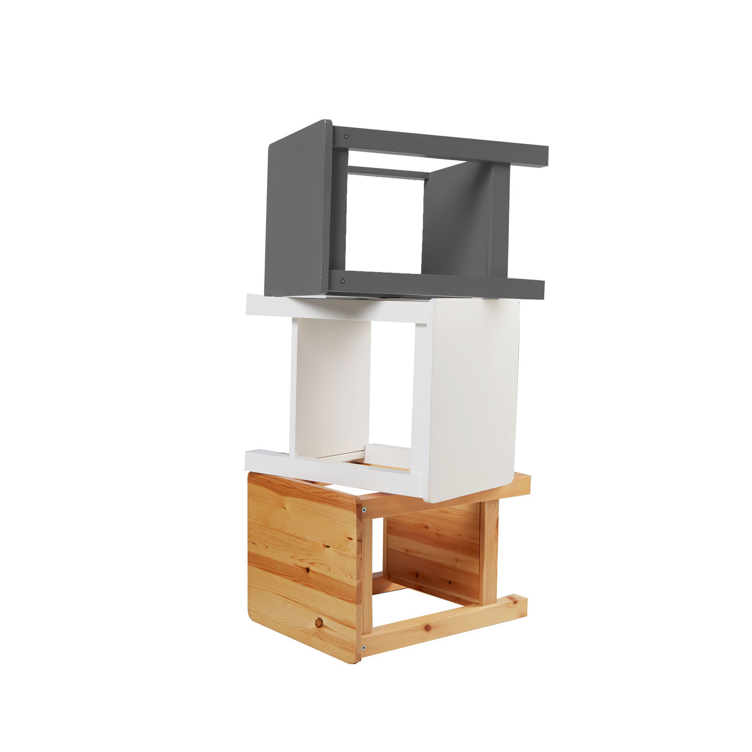 Bedside table grey Sofa Table Wooden Nightstand
