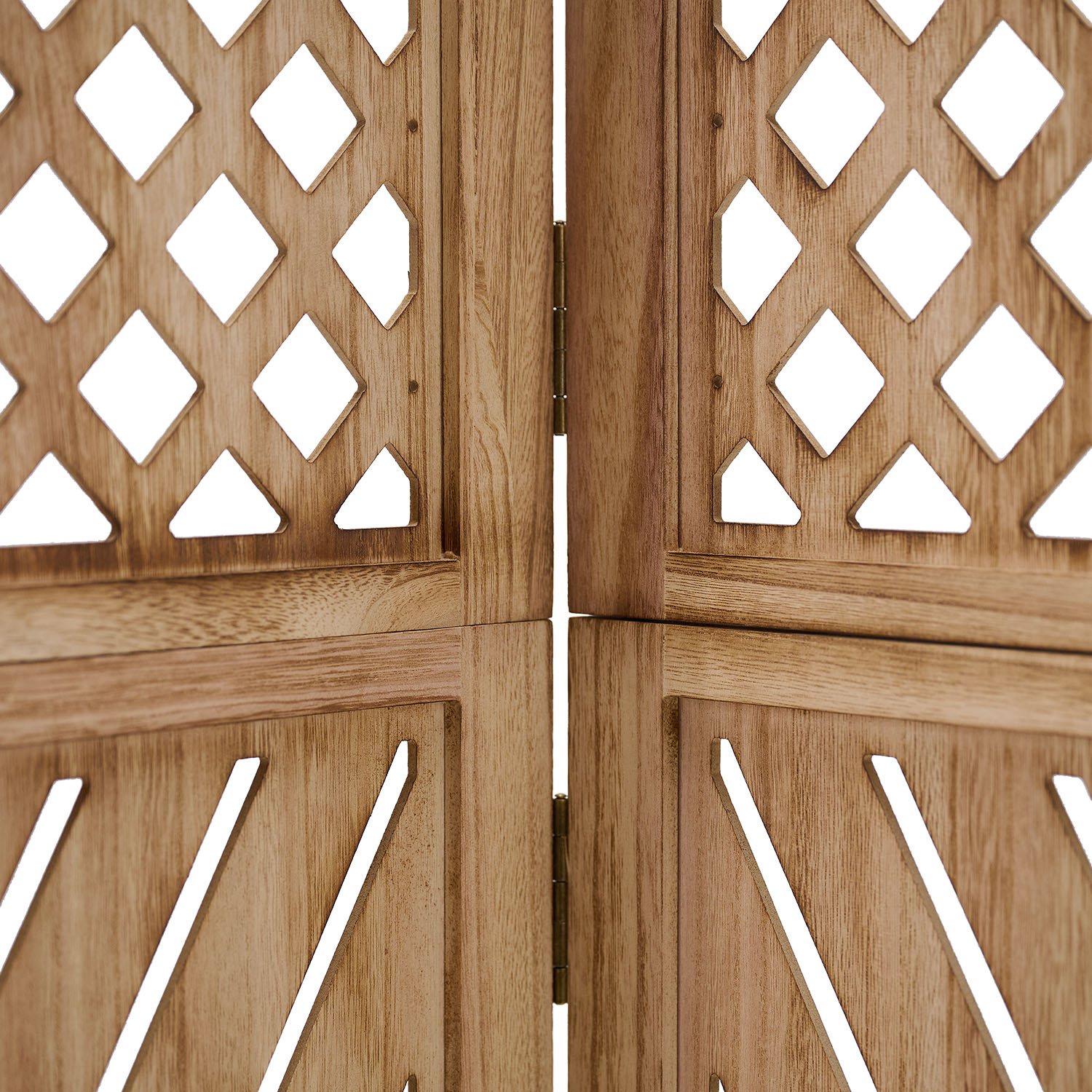 Paravent Natural Various Patterns | 3-panel | Wood | Room Divider Partition Privacy Screen