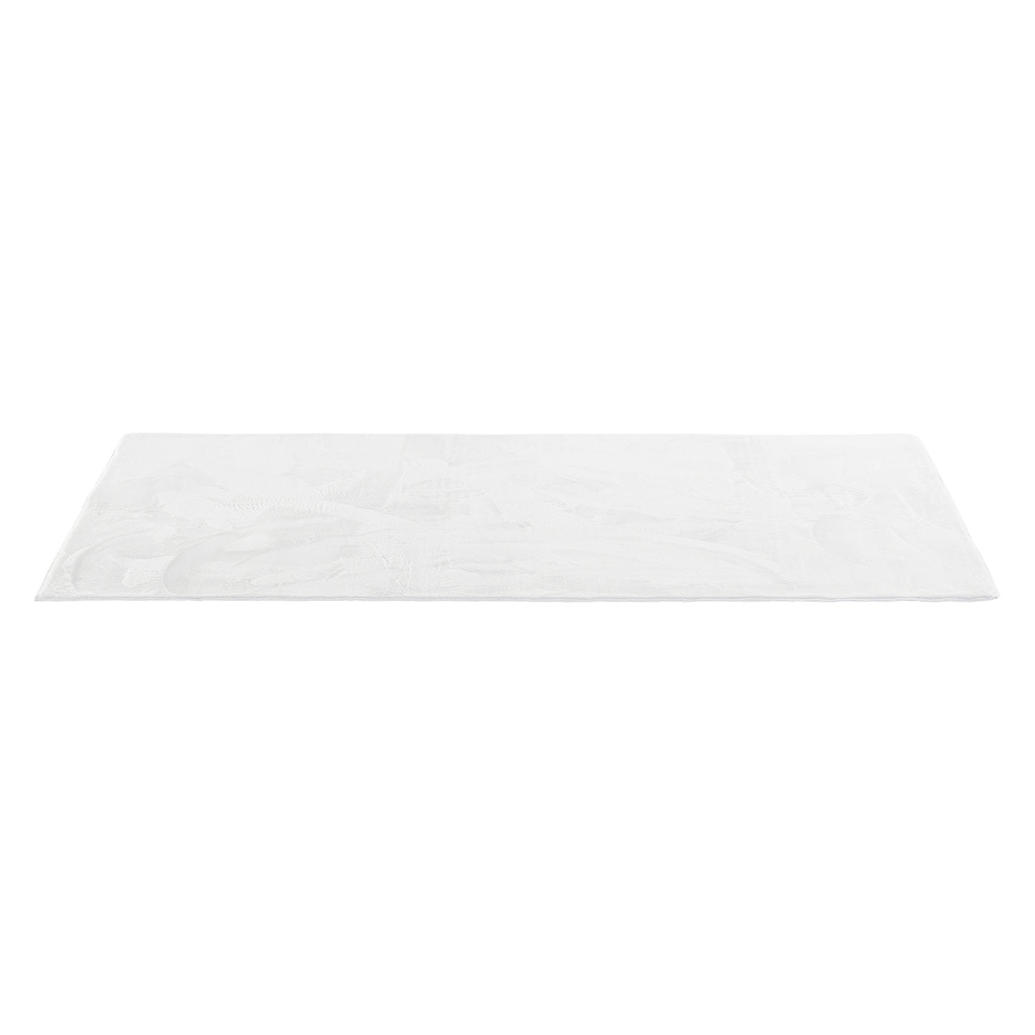 Soft White Rug 120x180 cm – Modern Short Pile Living Room Rug – Non Slip Bedroom Carpet – Washable Fluffy Area Rug