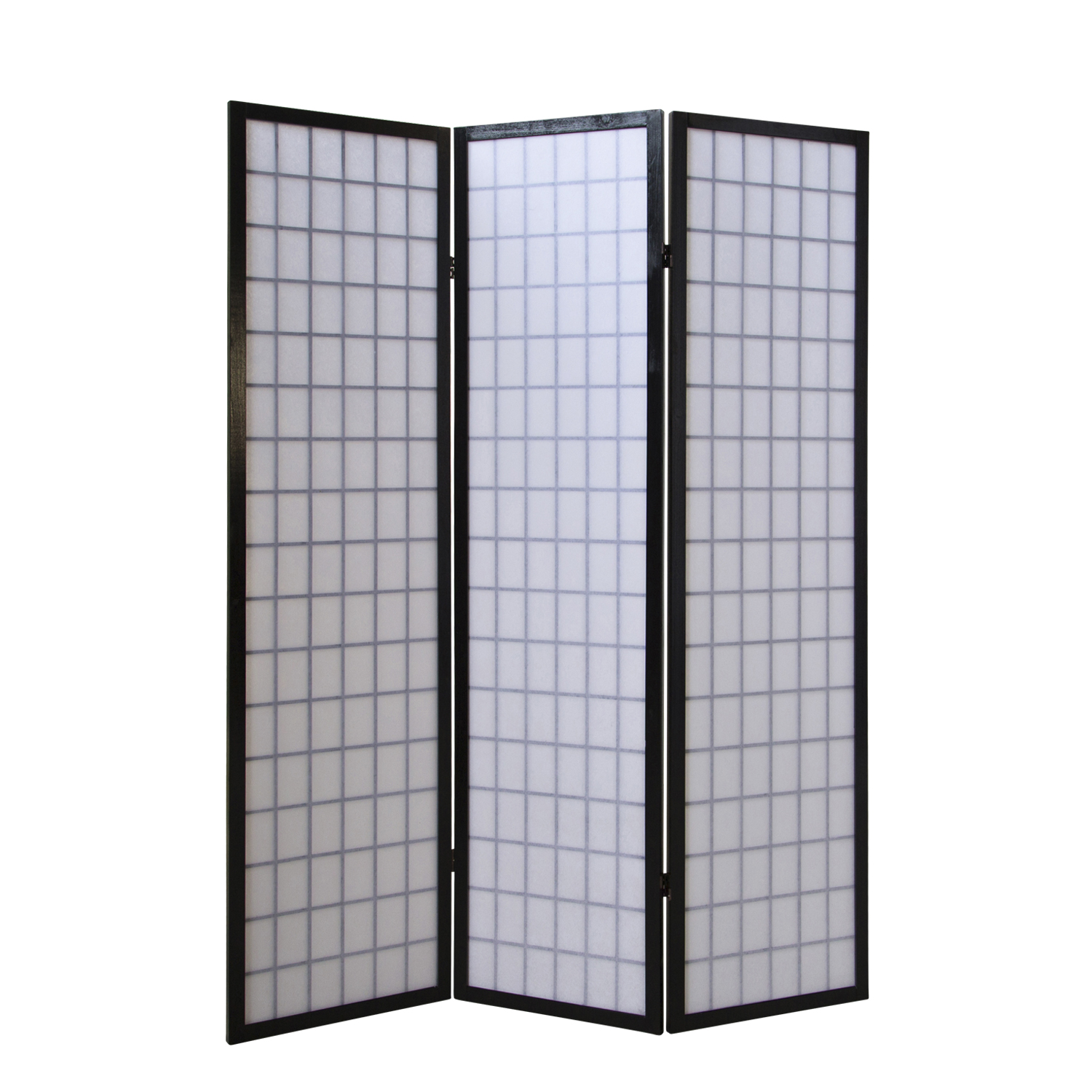 Paravent room divider 3 4 5 6  parts partition wall Shoji Foldable Black
