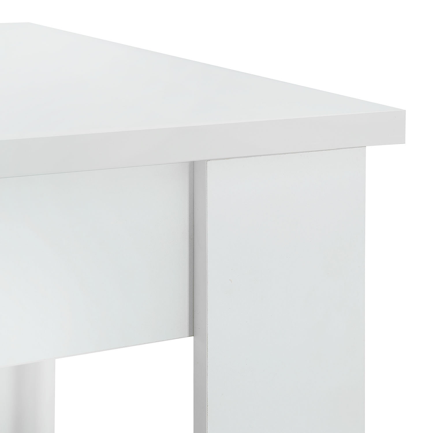 Modern Dining Table Kitchen Table Wooden Table 125x80 cm White 6 Seater Extendable