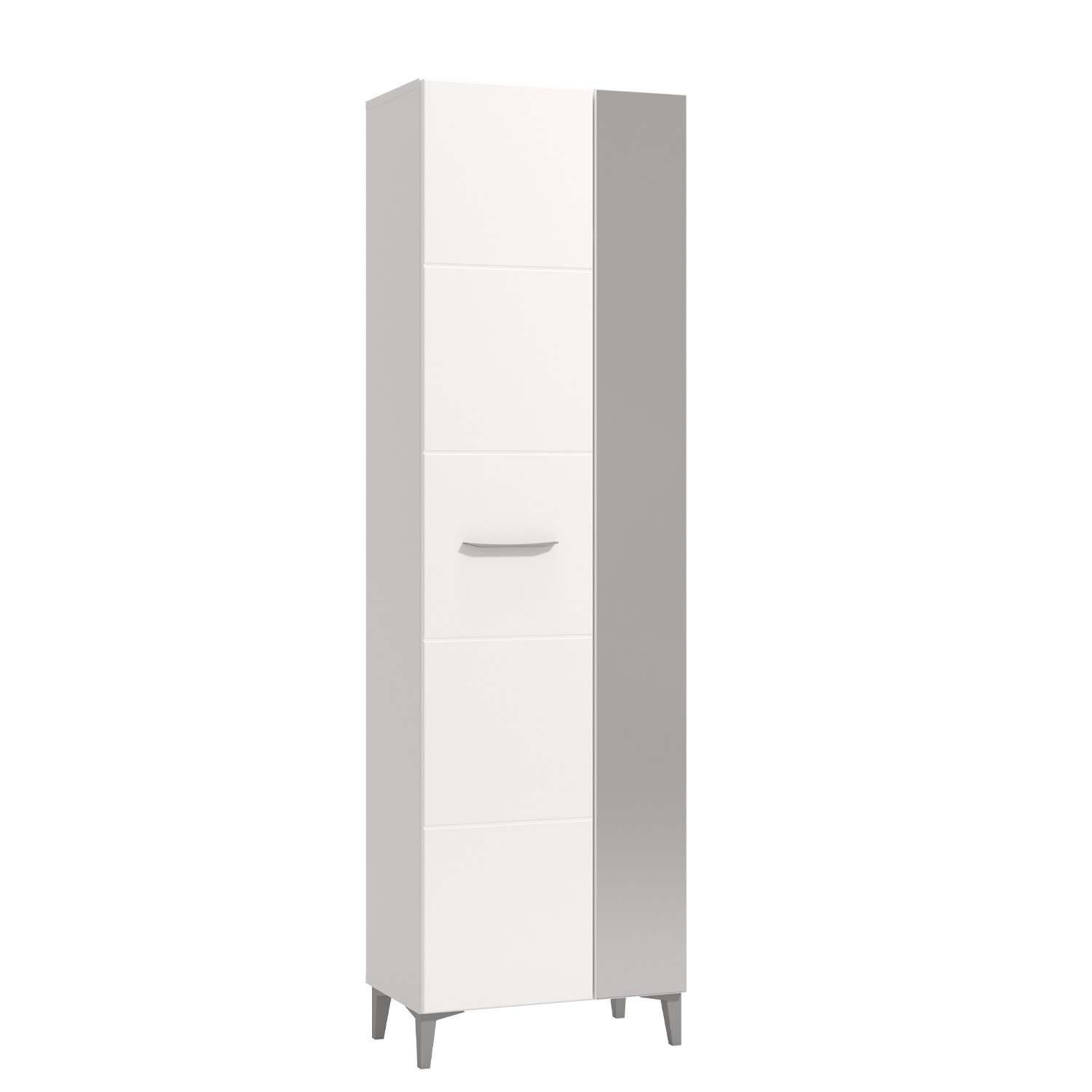 Wardrobe Hallway Furniture Set Hall Unit Hallway Wardrobe White High Gloss 5 Piece Concrete Look