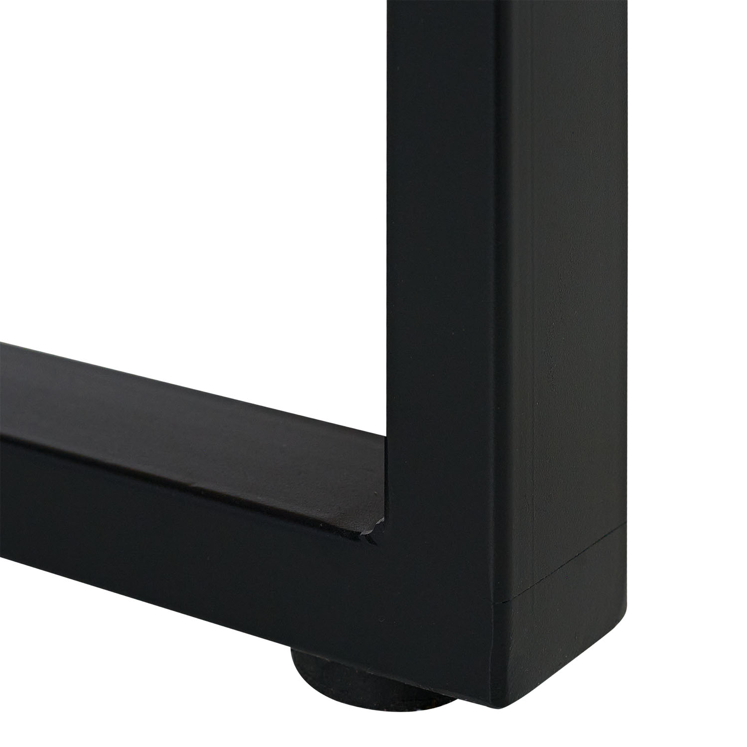 Modern Dining Table Kitchen Table Wooden Table 160x90 cm Oak Black Metal 6 Seater