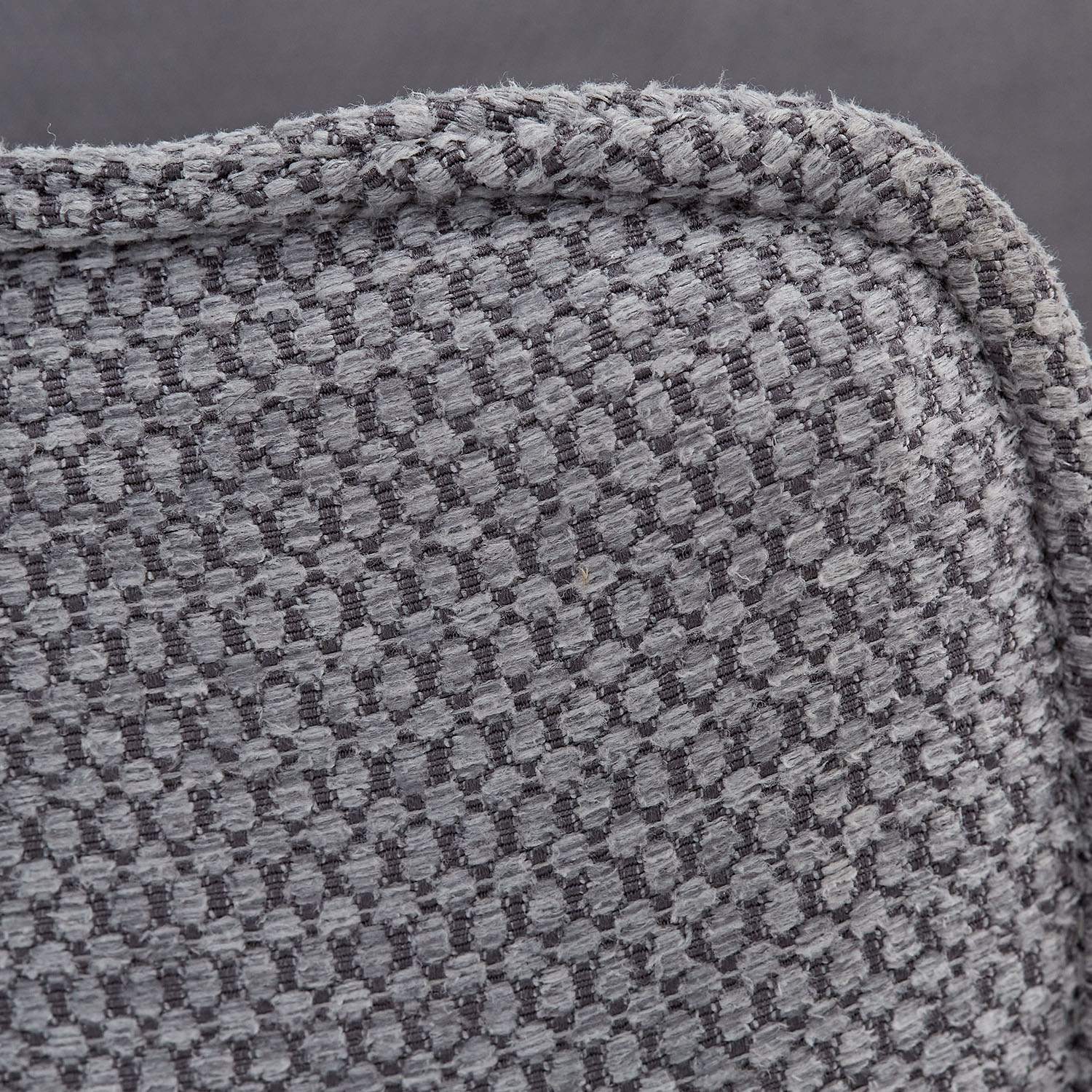 Dining Chair Set of 2 Modern Egg Chairs Grey Fabric Armchairs Dining Room Chairs Upholstered Chairs Eames Chairs