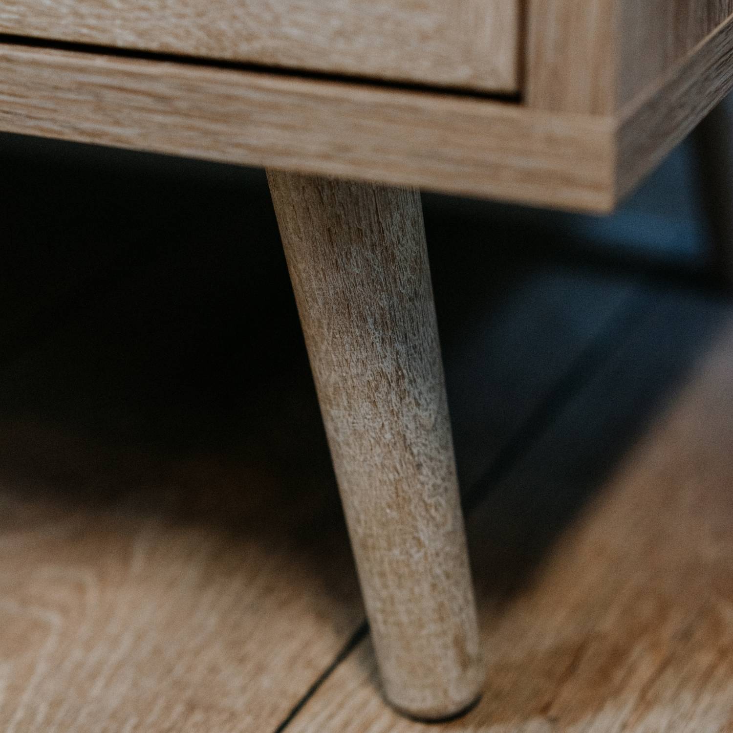 Sideboard Cabinet Wood Brown Rafia Living Room Bed Room Furniture with Drawers