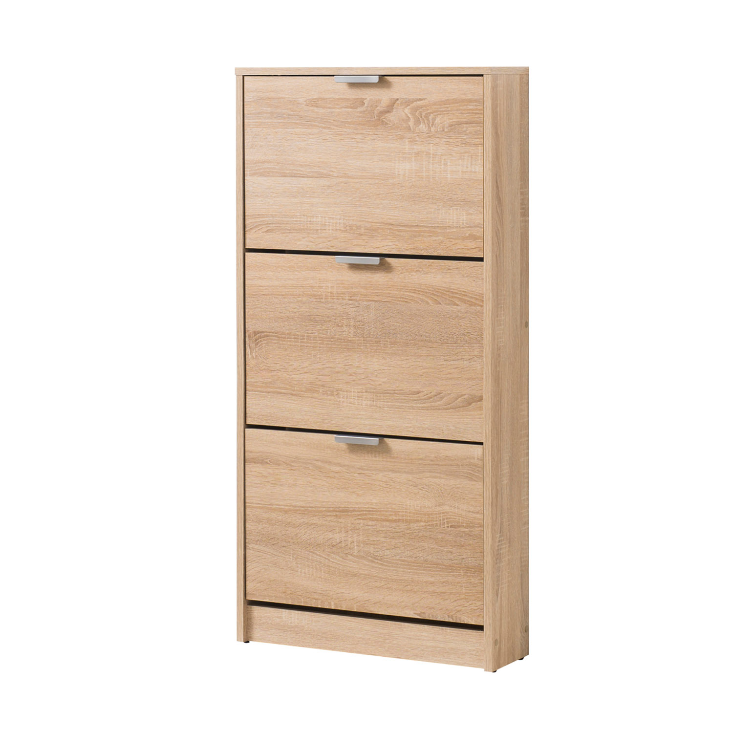 Shoe Rack Shoe Storage Shoe Cabinet Shoe Cupboard Wooden Oak 3 Tier Shoe Tipper