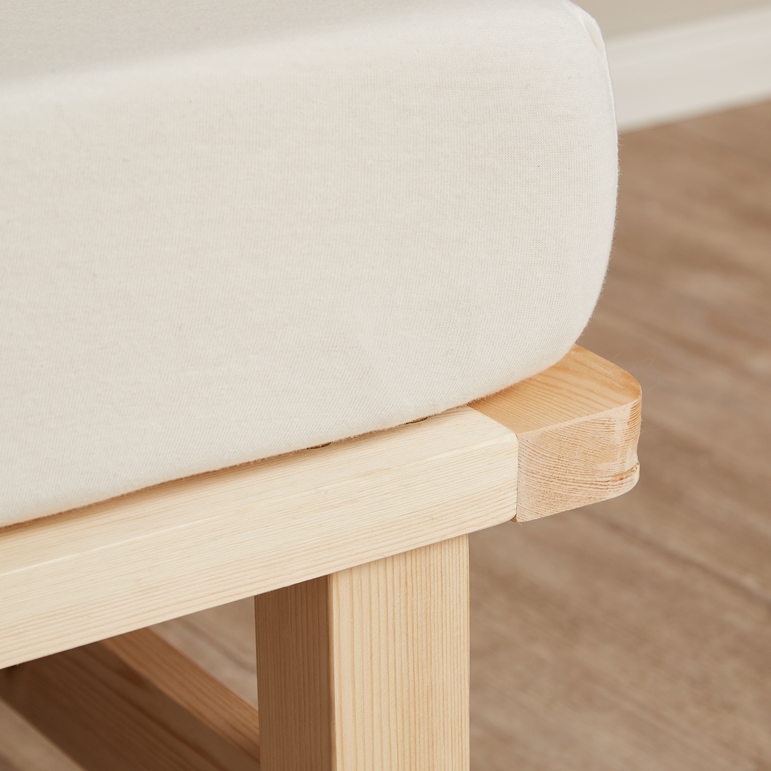 Pallet Bed 90x200 cm Natural | Single Bed | with Slatted Frame | Wood | Kids Youth Guest Bedroom