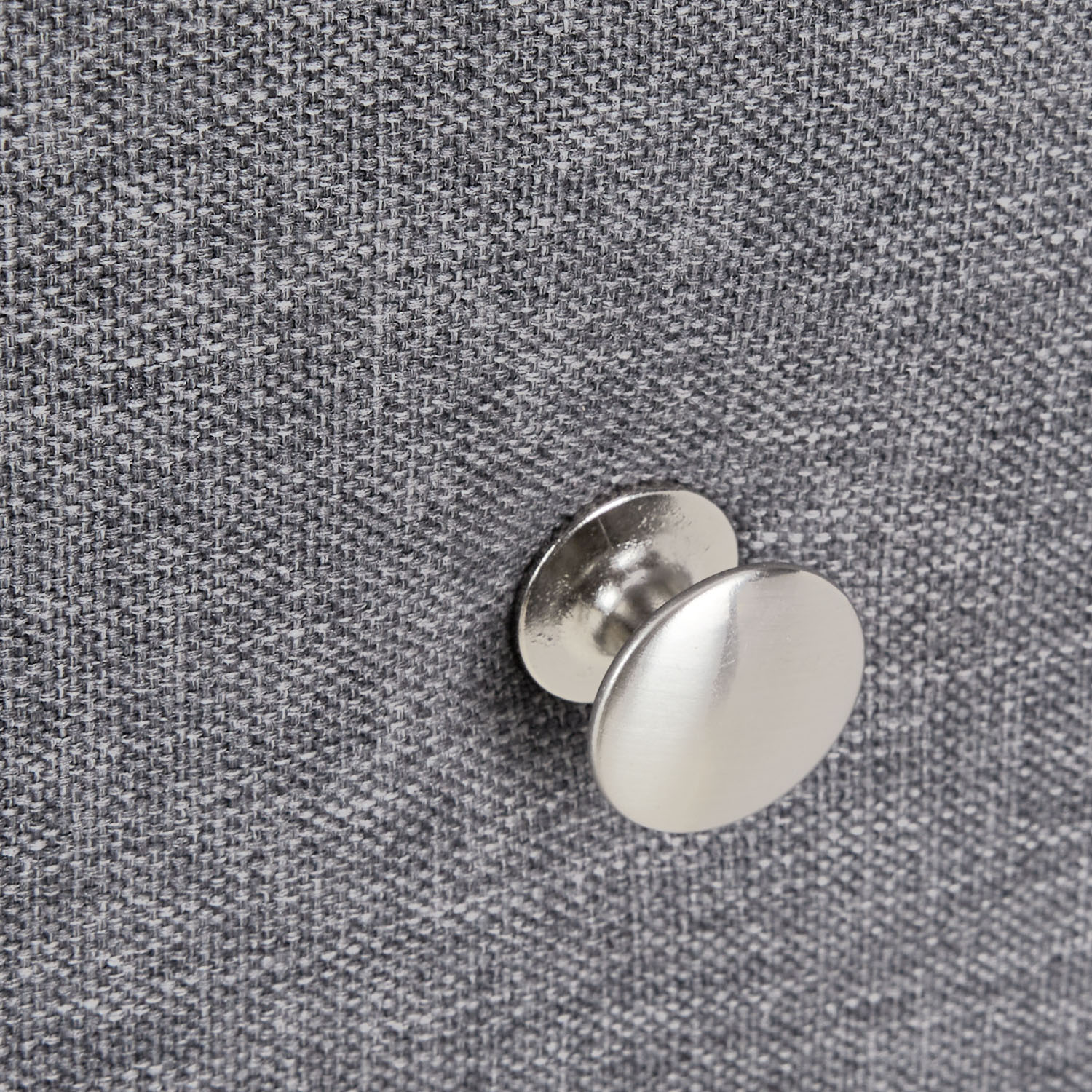 2 Bedside tables Nightstand bedroom 2 Chest drawers Side table Grey fabric