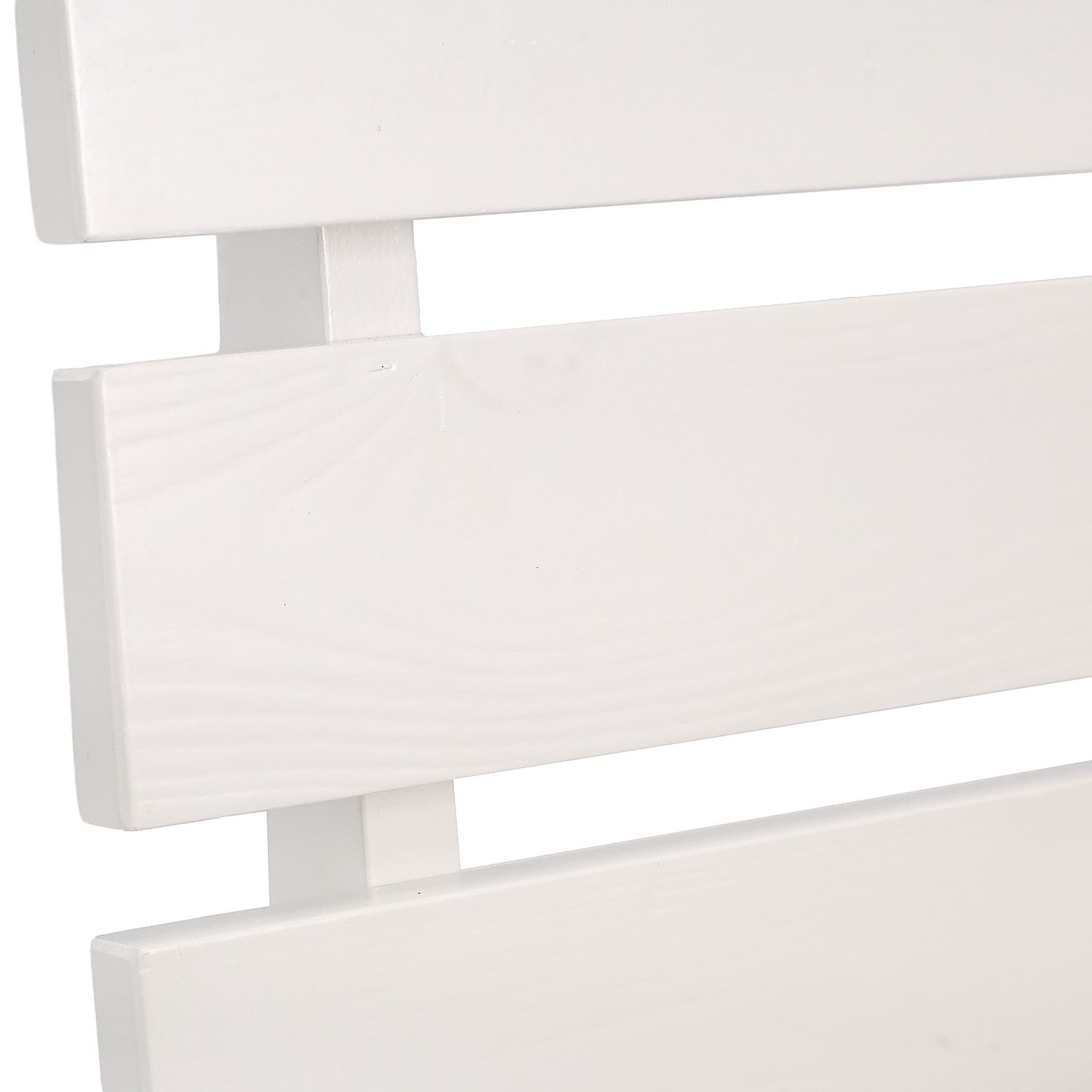 Wood Bed 140x200 cm White | Double Bed | with Slatted Frame | Solid | Kids Youth Guest Bedroom