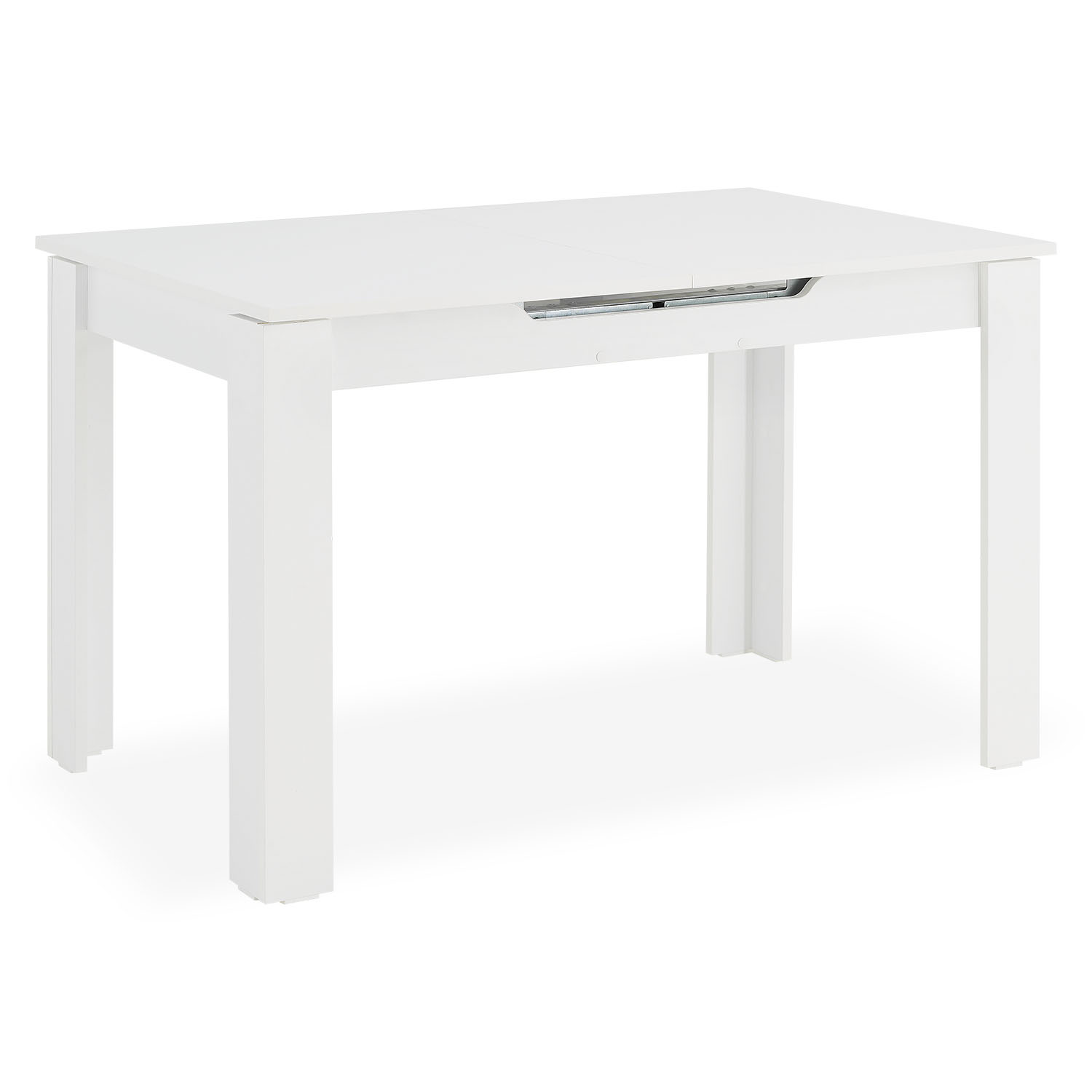Modern Dining Table Kitchen Table Wooden Table 125x80 cm White 6 Seater Extendable