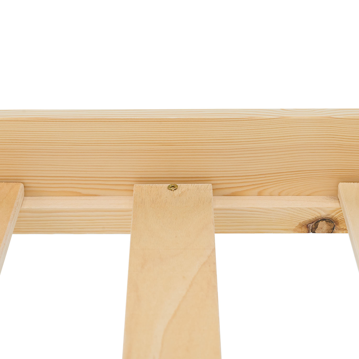 Wood Bed 90x200 cm Natural | Single Bed | with Slatted Frame | Kids Youth Guest Bedroom