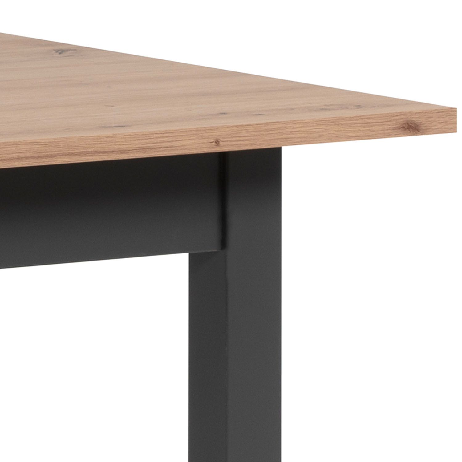 Extendable Dining Table 120x80 cm Kitchen Table Wooden Table Industrial Style Living Room Table