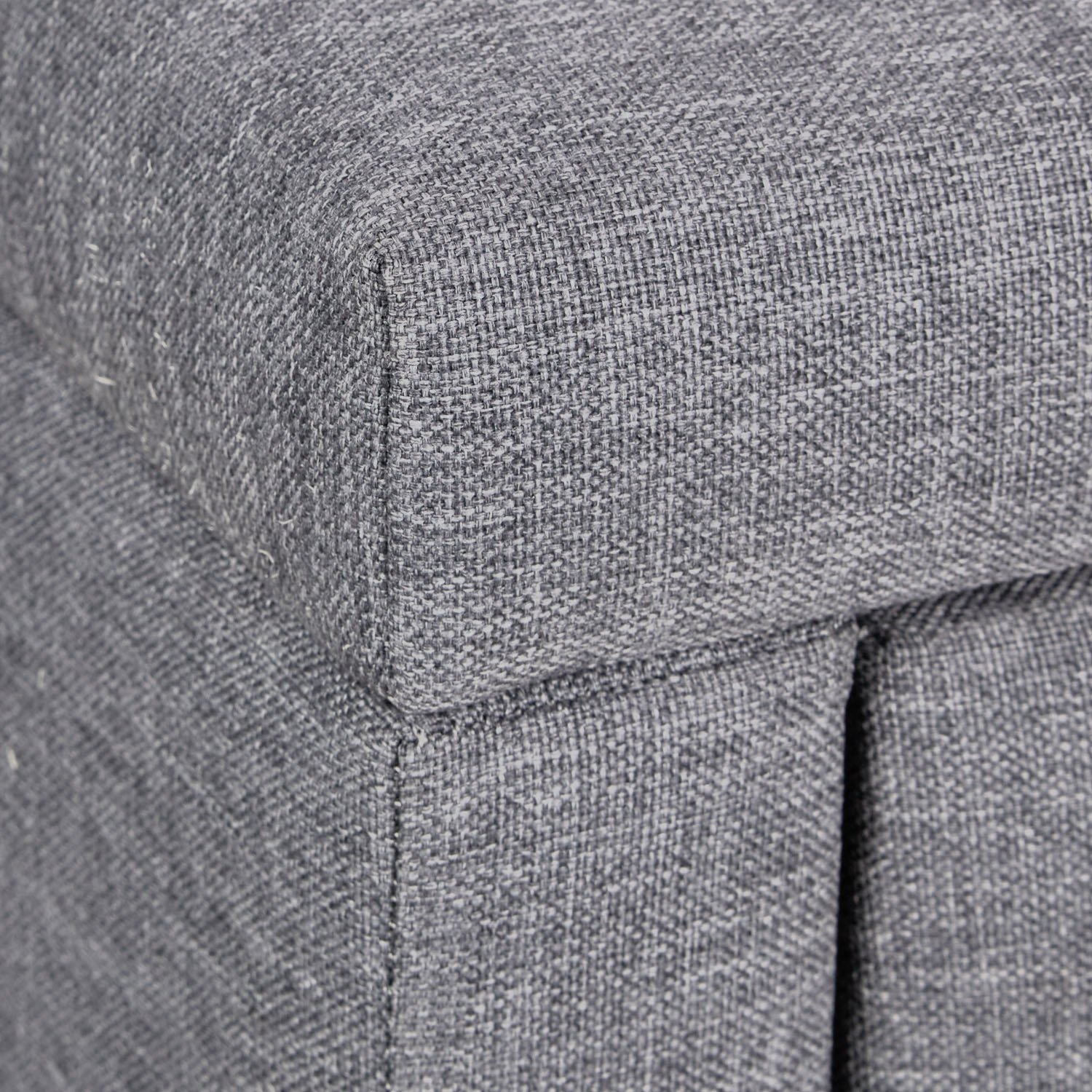 Bedside table Nightstand bedroom 2 Chest drawers Side table Grey fabric