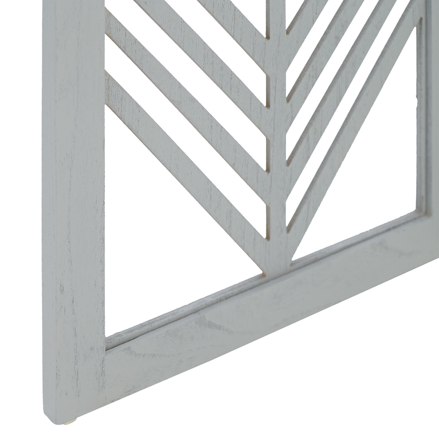 Paravent Grey | 3-panel | Wood | Room Divider Partition Privacy Screen