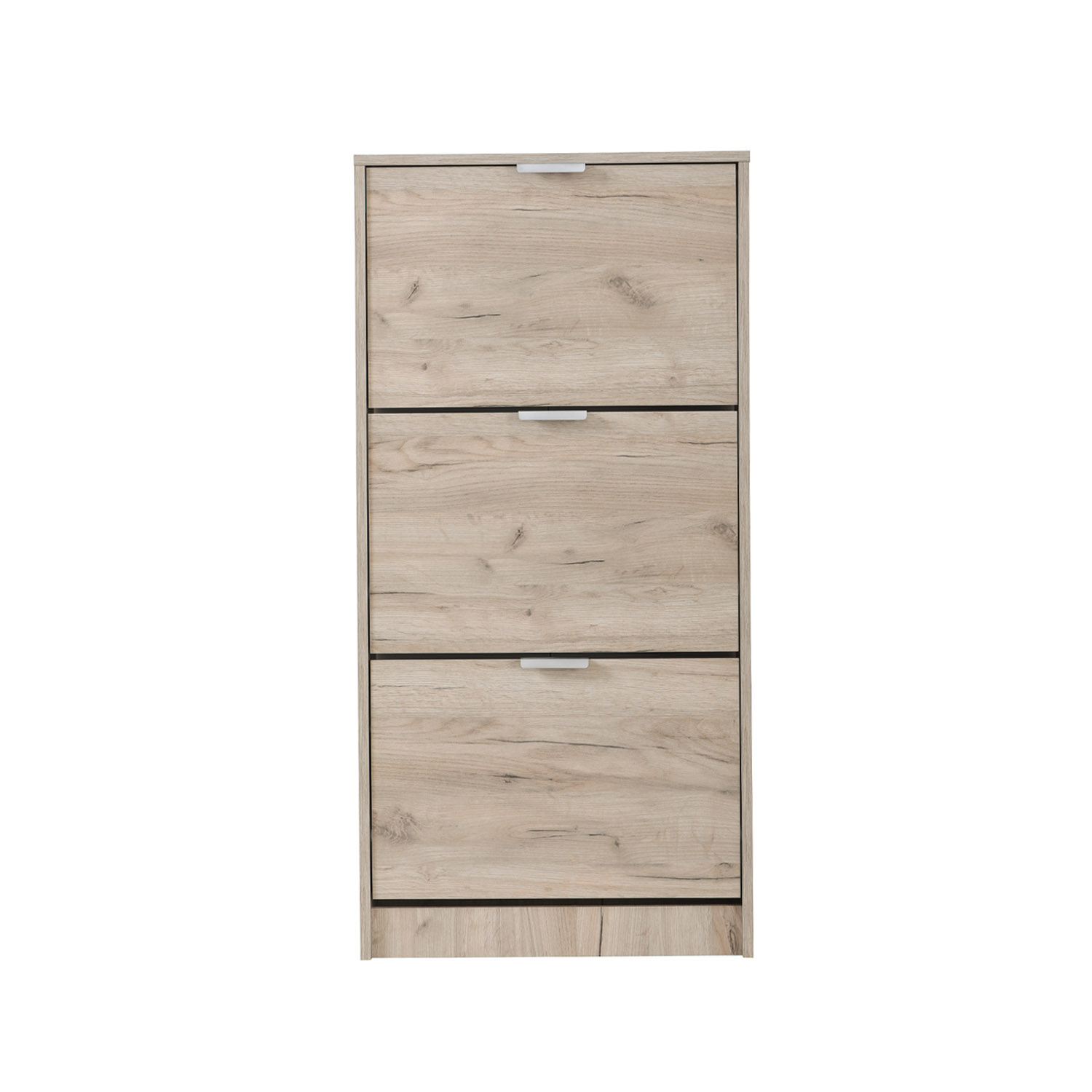 Shoe Rack Shoe Storage Shoe Cabinet Shoe Cupboard Wooden Grey Oak 3 Tier Shoe Tipper