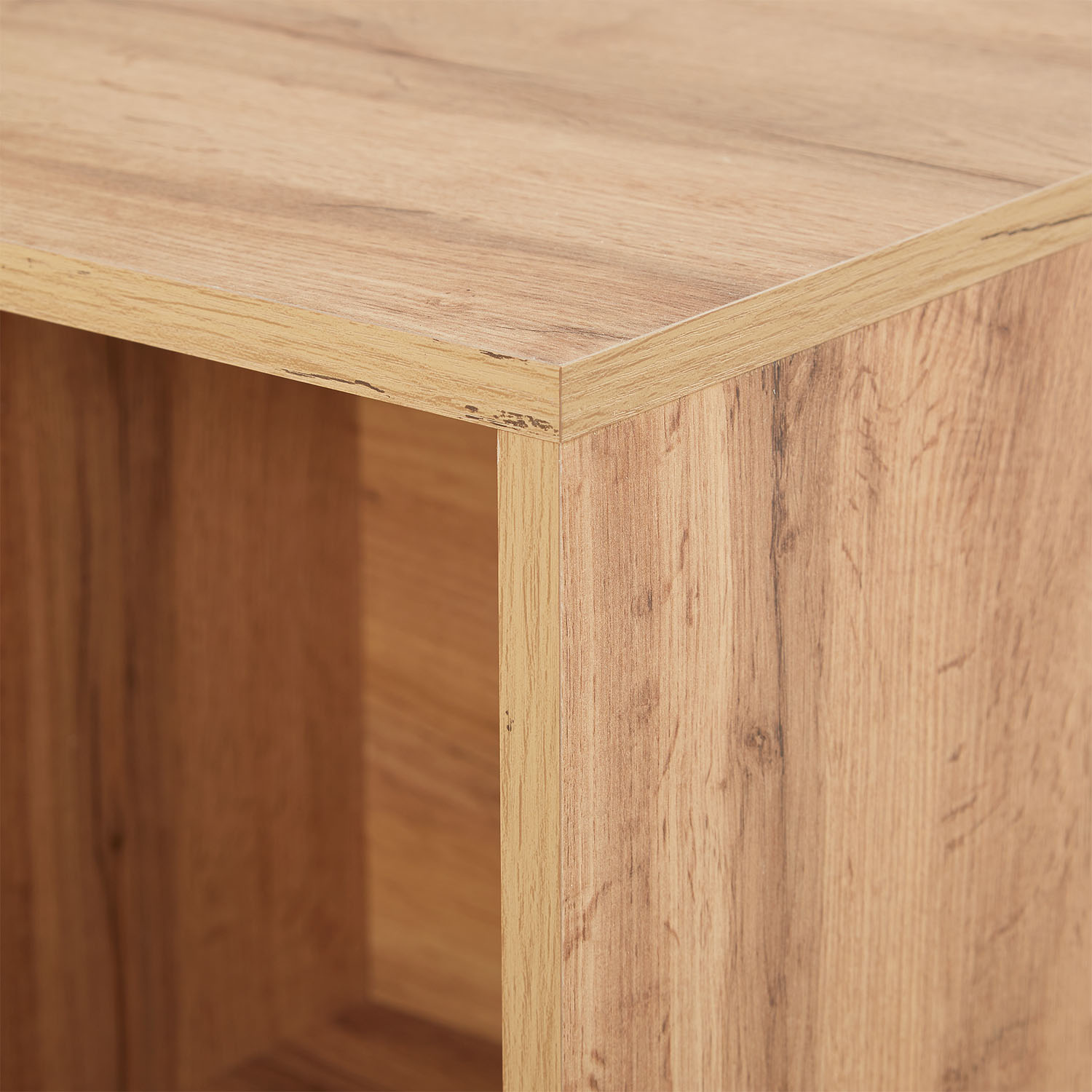 TV Board 140x35,5 cm Wood Oak TV Cabinet Lowboard Sideboard TV Bench Industrial Style