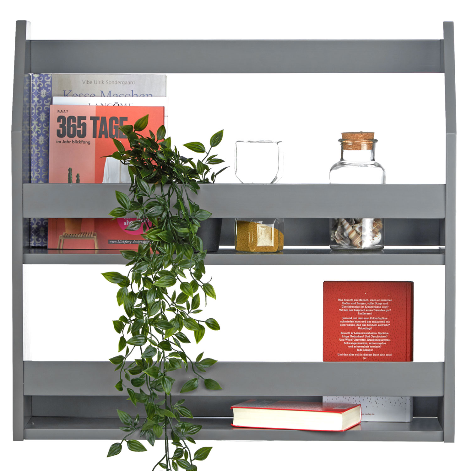 Shelf Wall Shelf Hanging Shelf Bookcase Wood Shelf Wood Grey