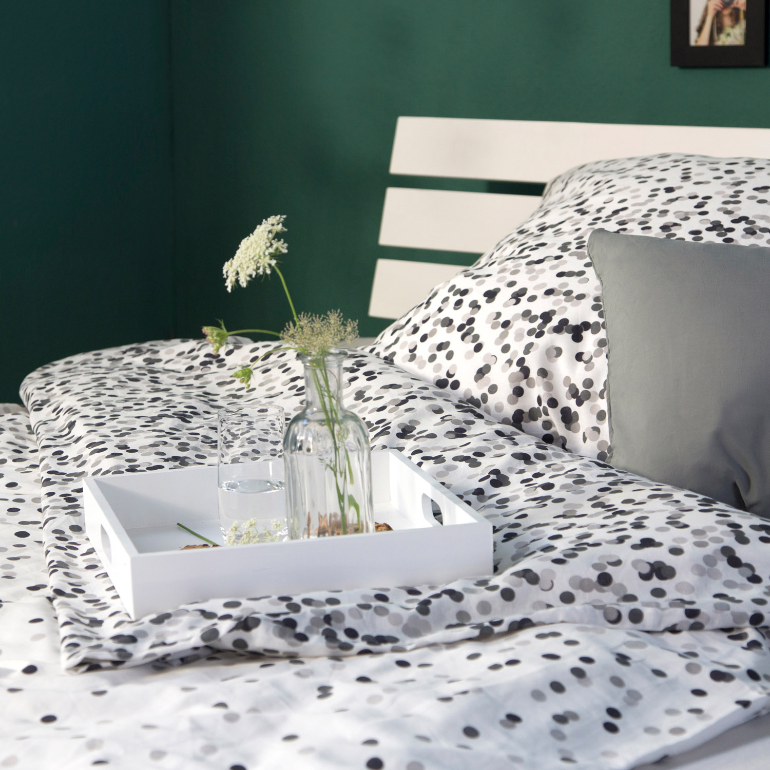 Wood Bed 160x200 cm White | Double Bed | with 2 Mattress | Solid | Kids Youth Guest Bedroom