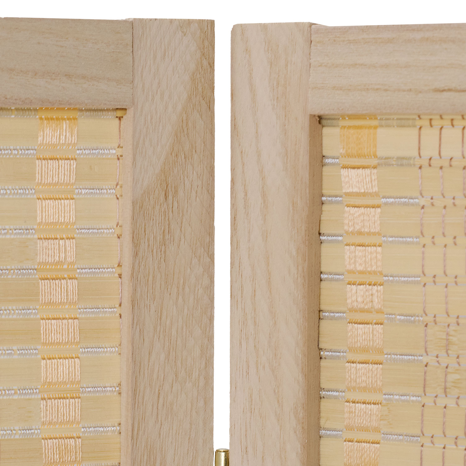 Paravent Natural Bamboo Slats | 3-panel | Wood | Room Divider Partition Privacy Screen