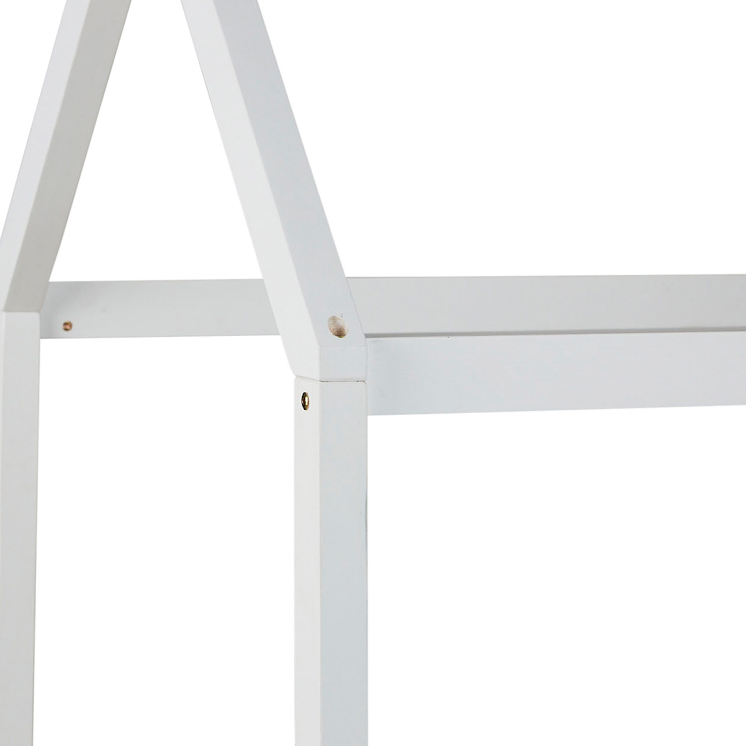 Children's Bed 90x200 cm White | House Bed with Drawers | Single Bed | with Slatted Frame | Wood