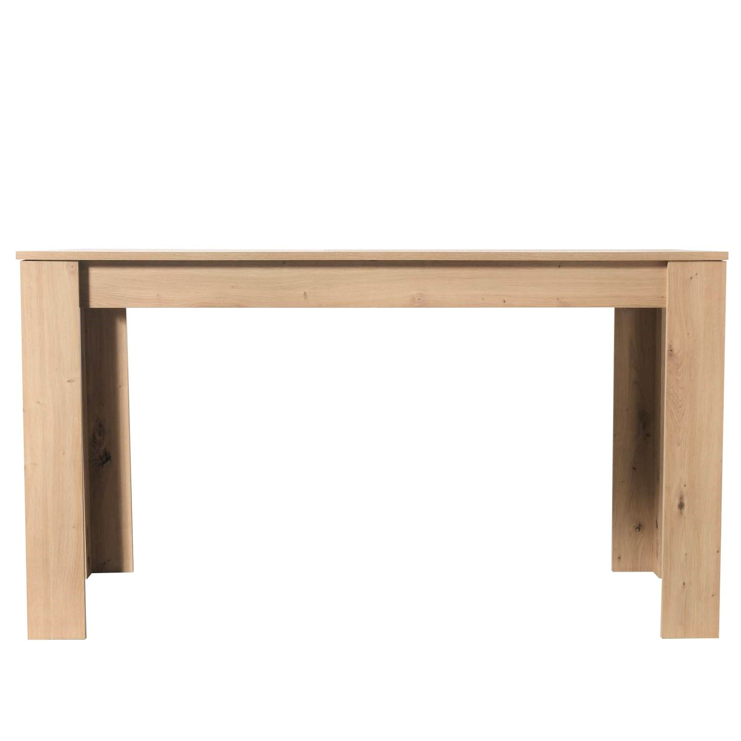 Modern Dining Table Kitchen Table Wooden Table 135x80 cm Oak Black 6 Seater