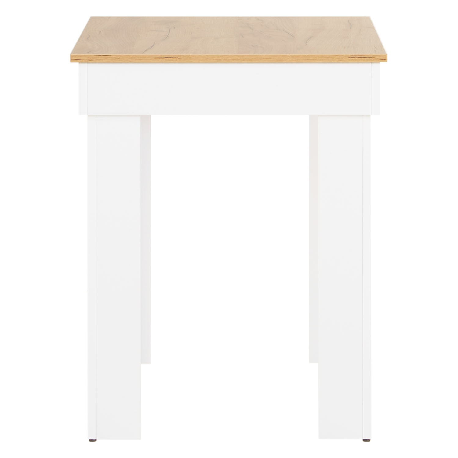 Modern Dining Table Kitchen Table Wooden Table 90x60 cm White 2 Seater Living Room Oak
