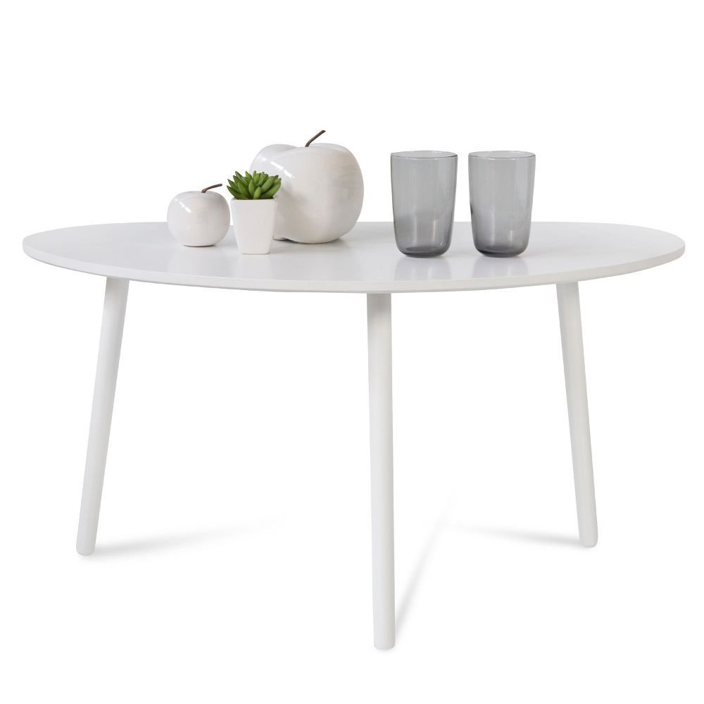 Side Table Occasional Table Coffee Table White Wooden Table Kidney Table Wood