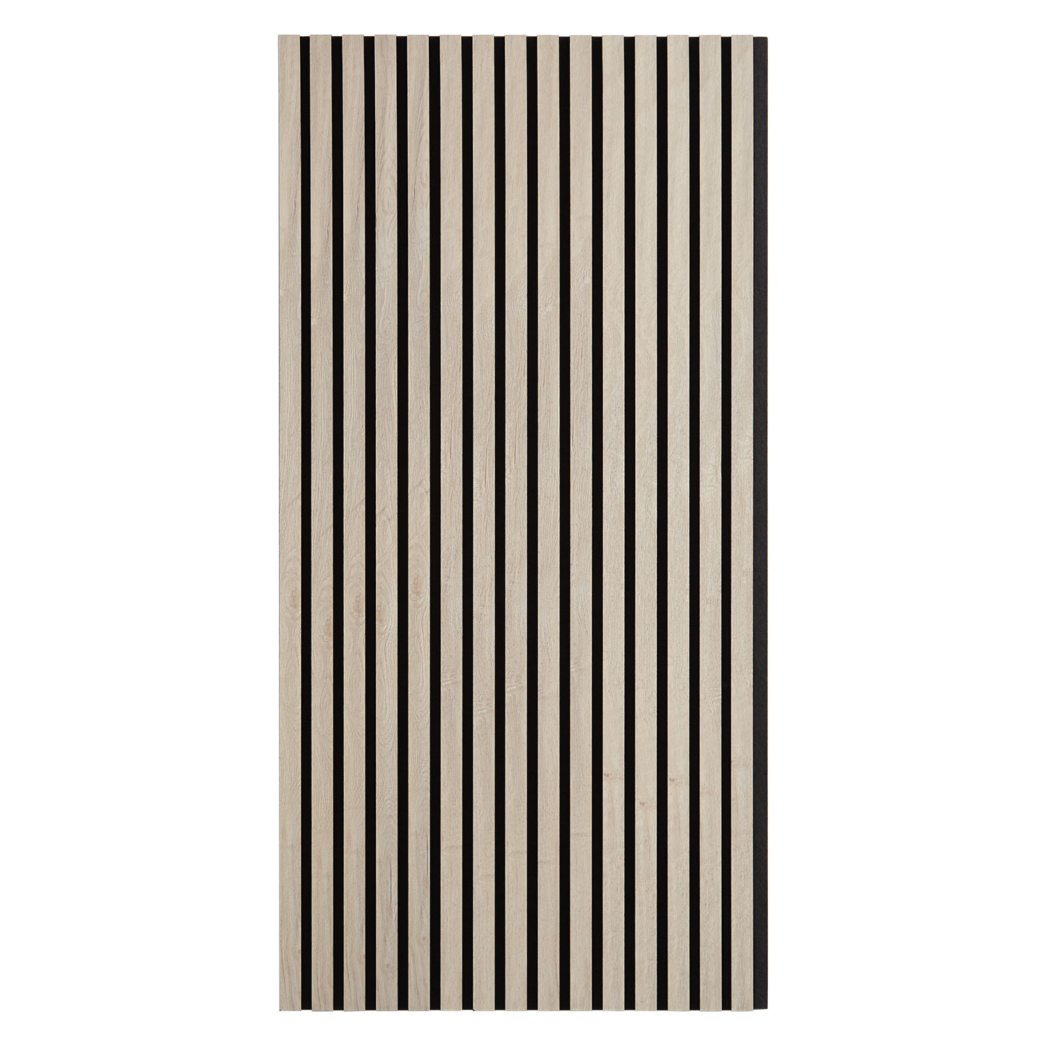 Acoustic Panels Wall Panels 60 x 120 cm Light Gray | Wood | 4-piece Set | 3D Strips