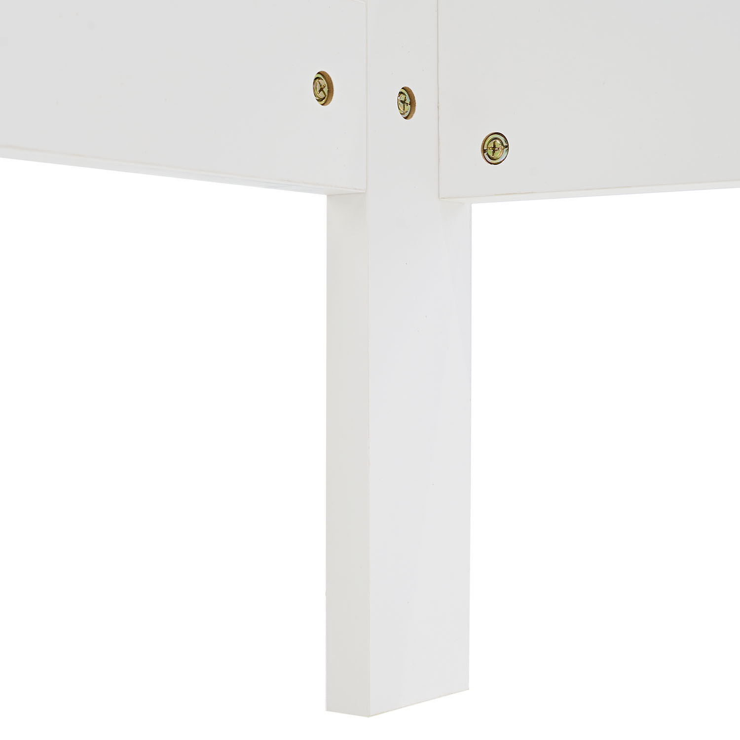 Comfort Bed 90x200 cm White | Senior Bed Height Adjustable | Single Bed | Wood | without Slatted Frame