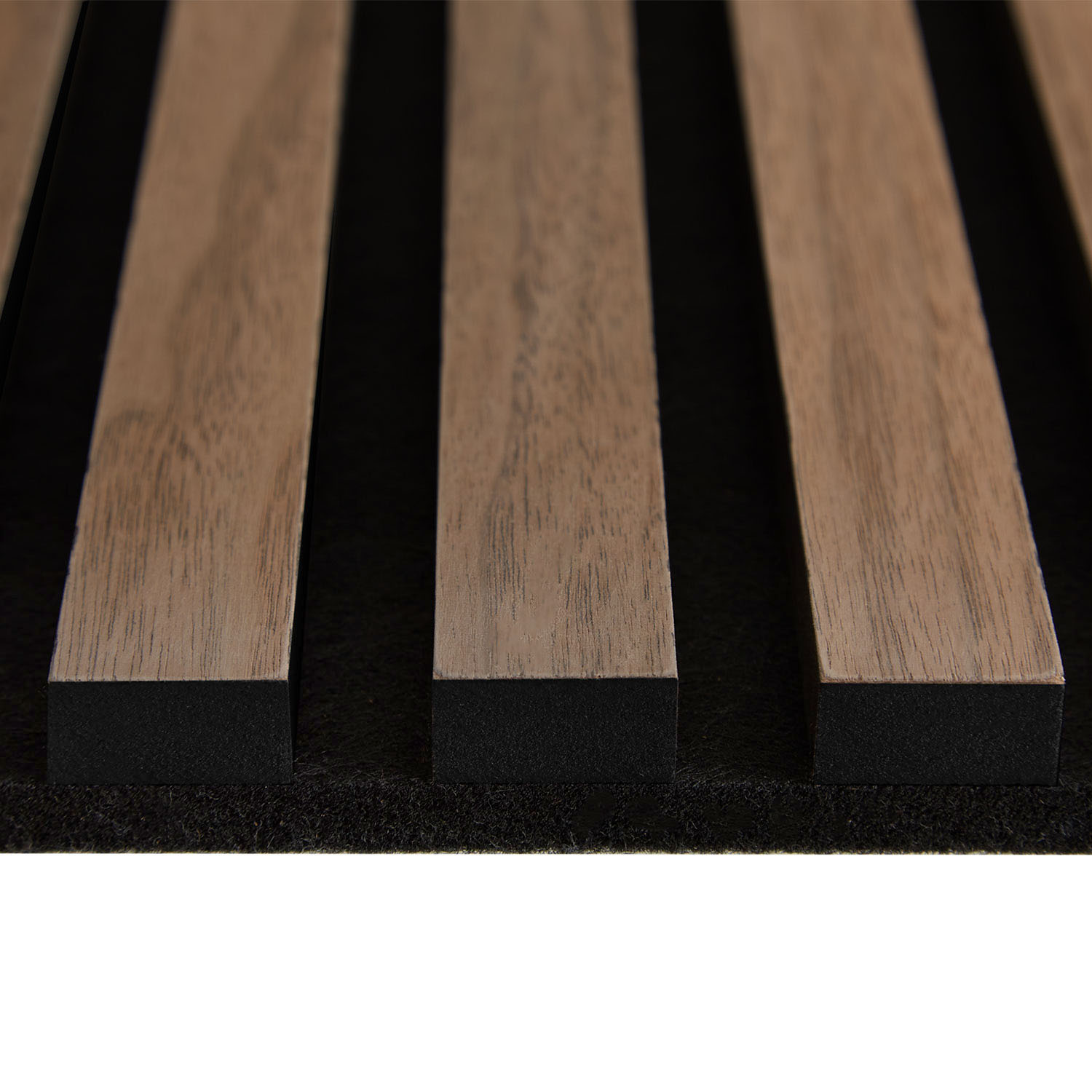 Acoustic Panels Wall Panels 60 x 120 cm Brown Walnut | Wood | 4-piece Set | 3D Strips