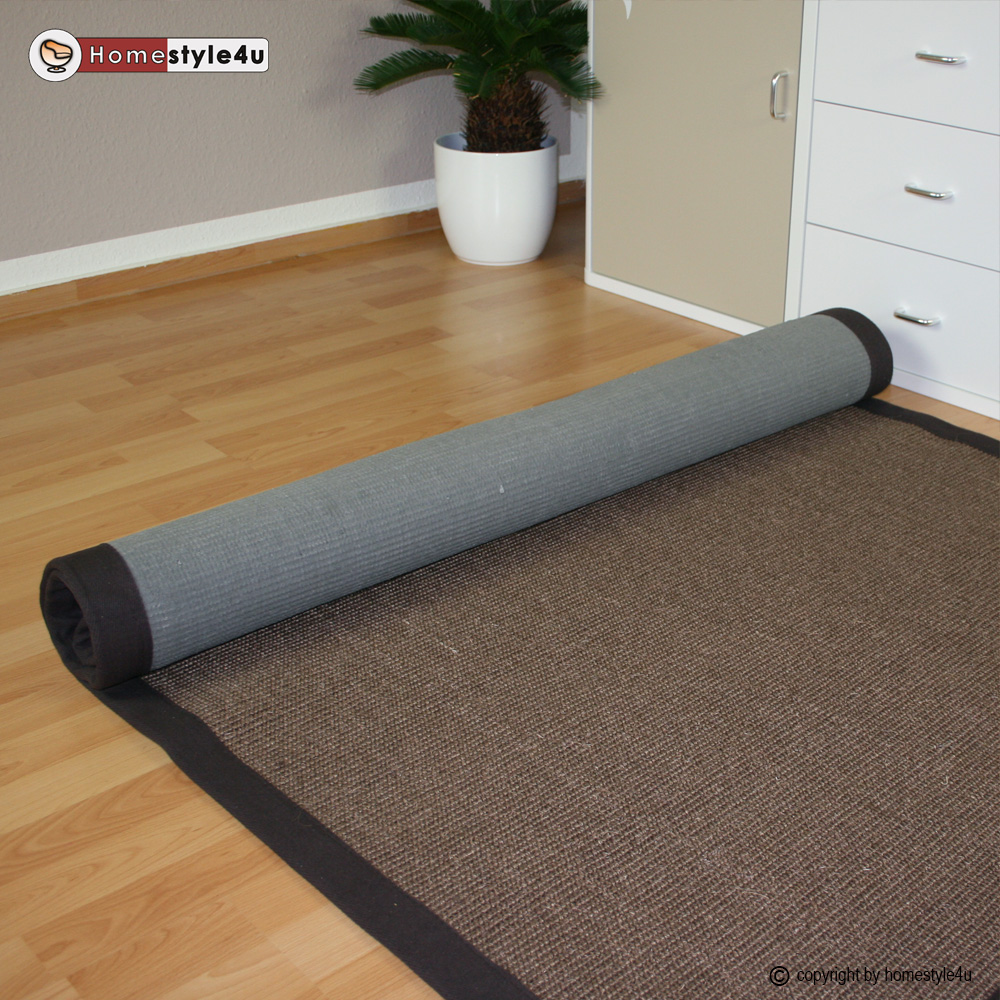 Sisal Rug Brown Carpet 245  x 345 cm