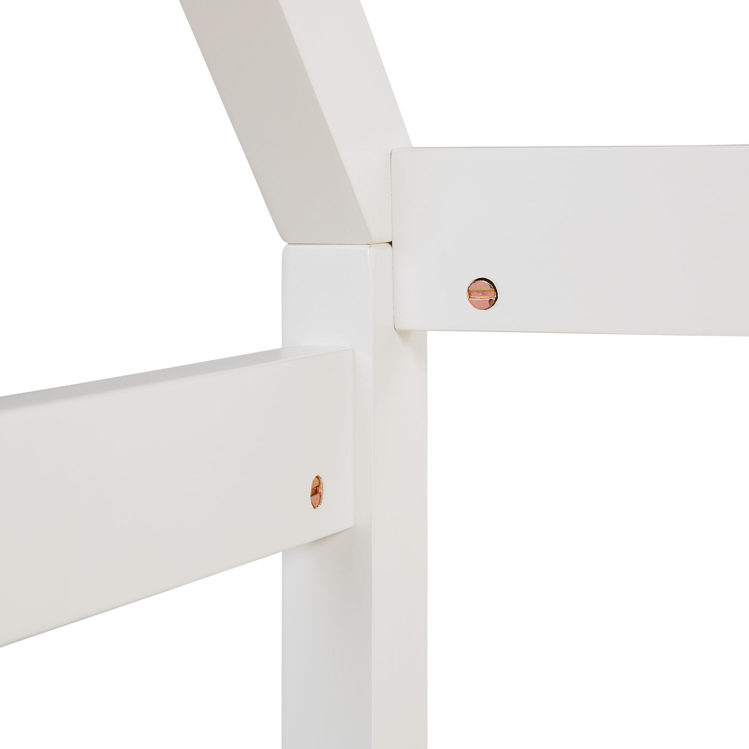 Children's Bed 80x160 cm White | House Bed with Fall Protection | Montessori | Single Bed | with Slatted Frame | Wood