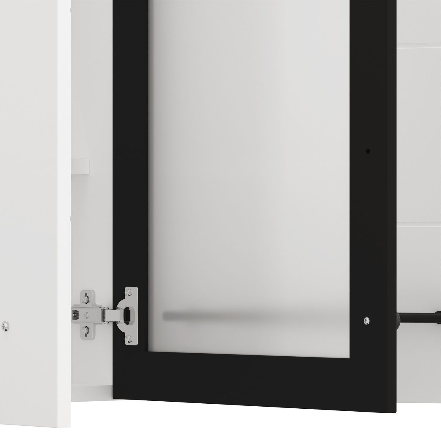 200 cm White Kitchen Unit – Modern Kitchen Unit Without Appliances, Featuring Storage Space