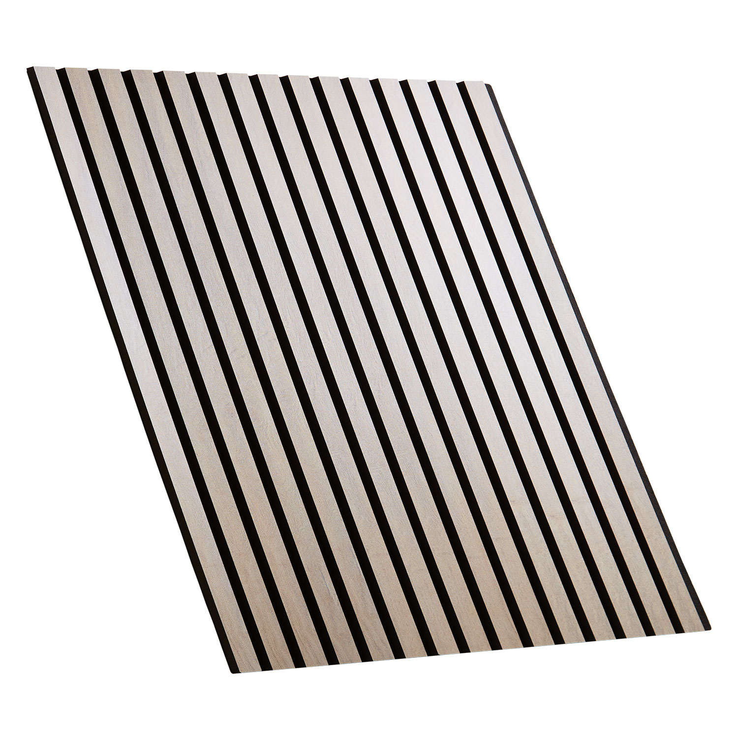 Acoustic Panels Wall Panels 60 x 60 cm Light Gray | Wood | 1 Piece | 3D Strips Acoustic Panels Wall Panels 60 x 60 cm Light Gray | Wood | 1 Piece | 3D Strips