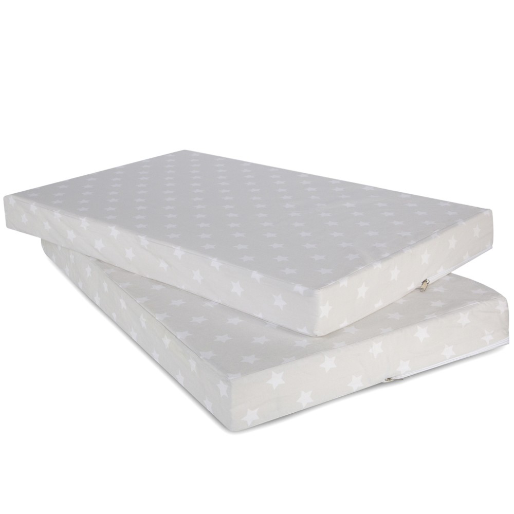 Seat cushion in a set of  2 Seat pad Seat cover cot grey 86x53