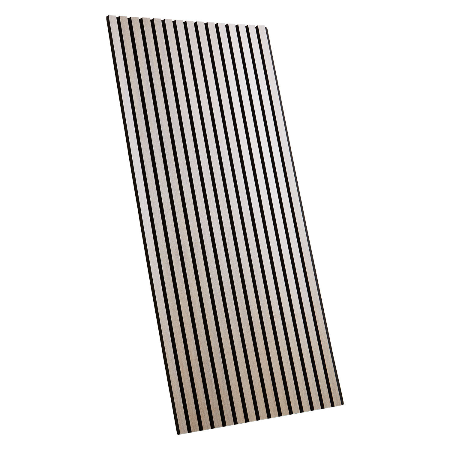 Acoustic Panels Wall Panels 60 x 120 cm Light Gray | Wood | 2-piece Set | 3D Strips