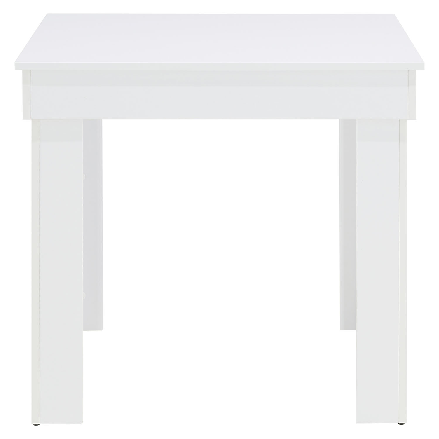 Modern Dining Table Kitchen Table Wooden Table 80x80 cm White 4 Seater Living Room