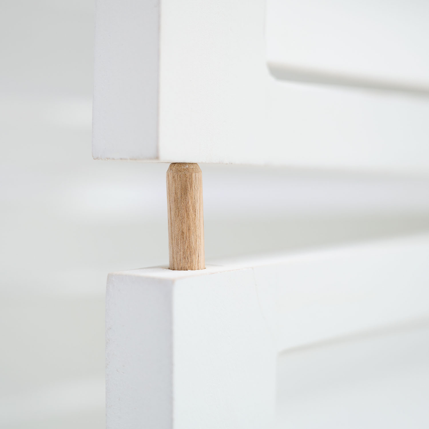 White Wooden Screen (3-panel) – Modern Wooden Room Divider & Privacy Screen