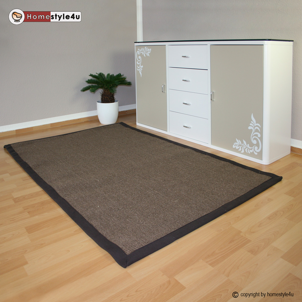 Sisal Rug Brown Carpet 245  x 345 cm