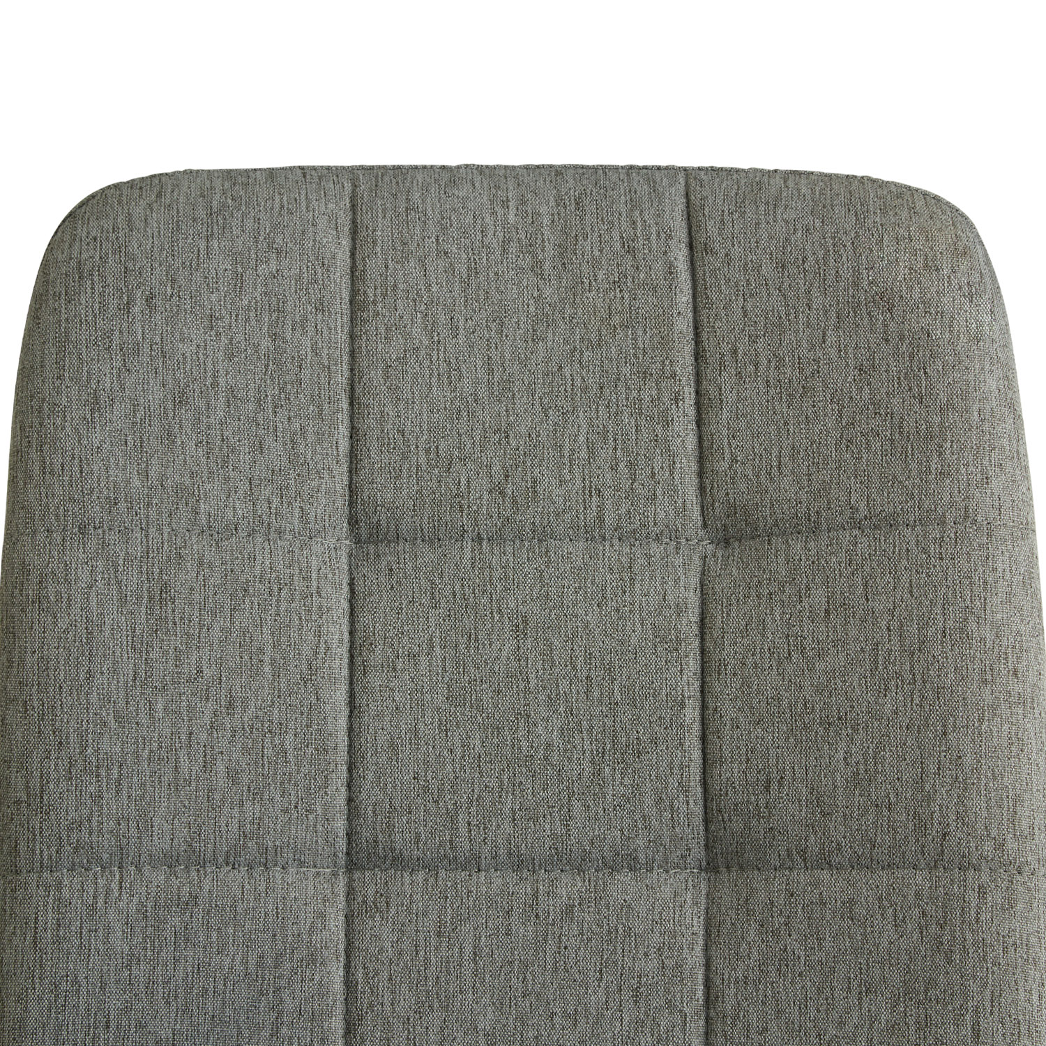 Upholstered Chair Linen Grey | Set of 2 | without Armrests | Kitchen Dining Room Office