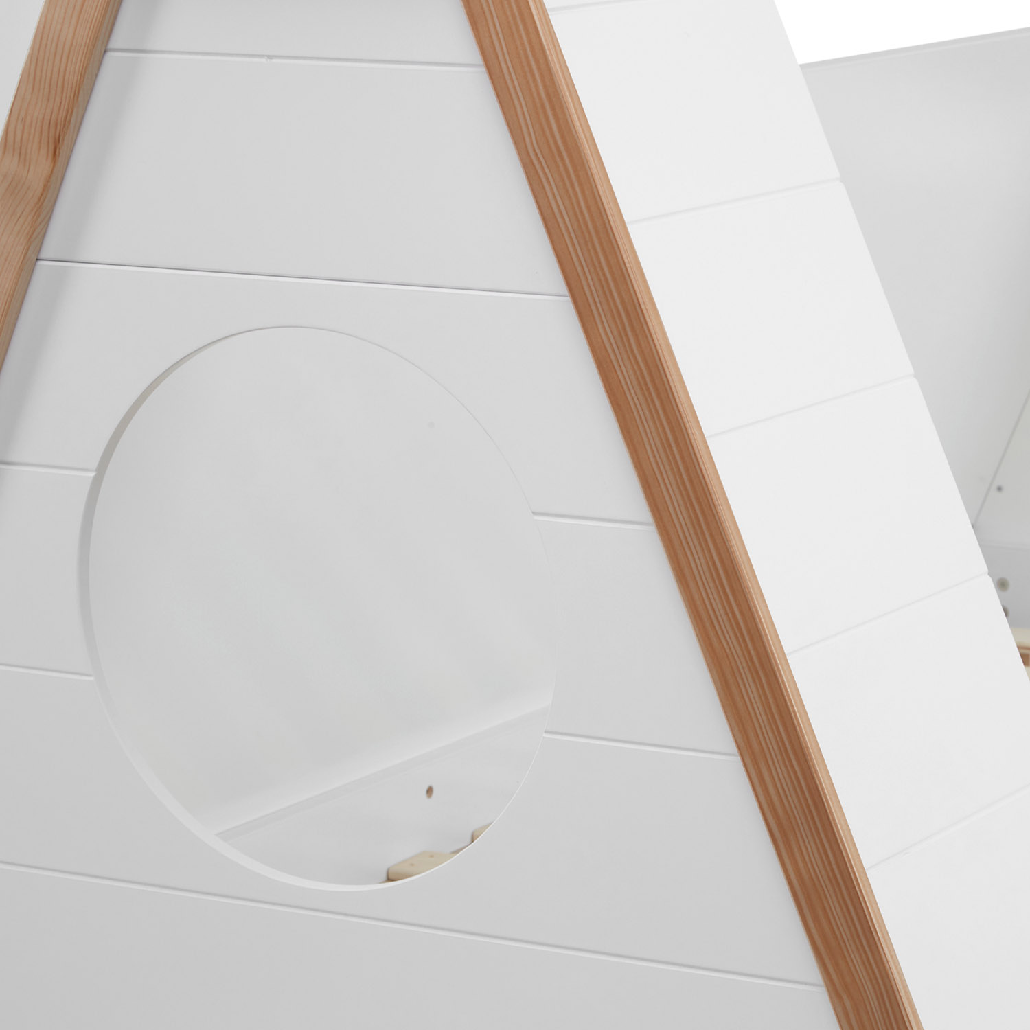 TIPI House Bed Play Bed Wooden Bed 90x200 cm Pine White Children Bed Drawer