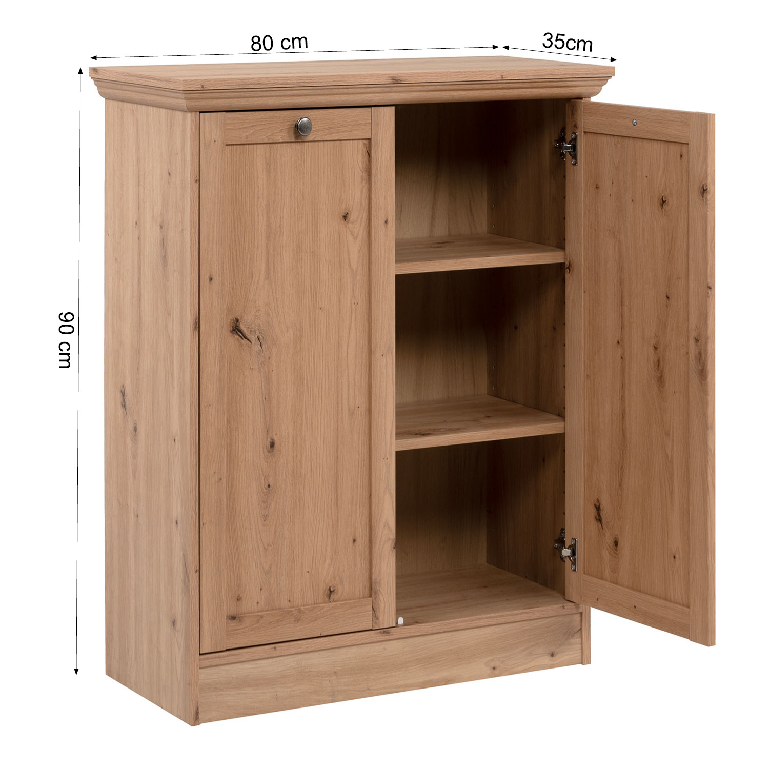Sideboard Country Style Living Room Cupboard Cabinet Wood Oak Storage