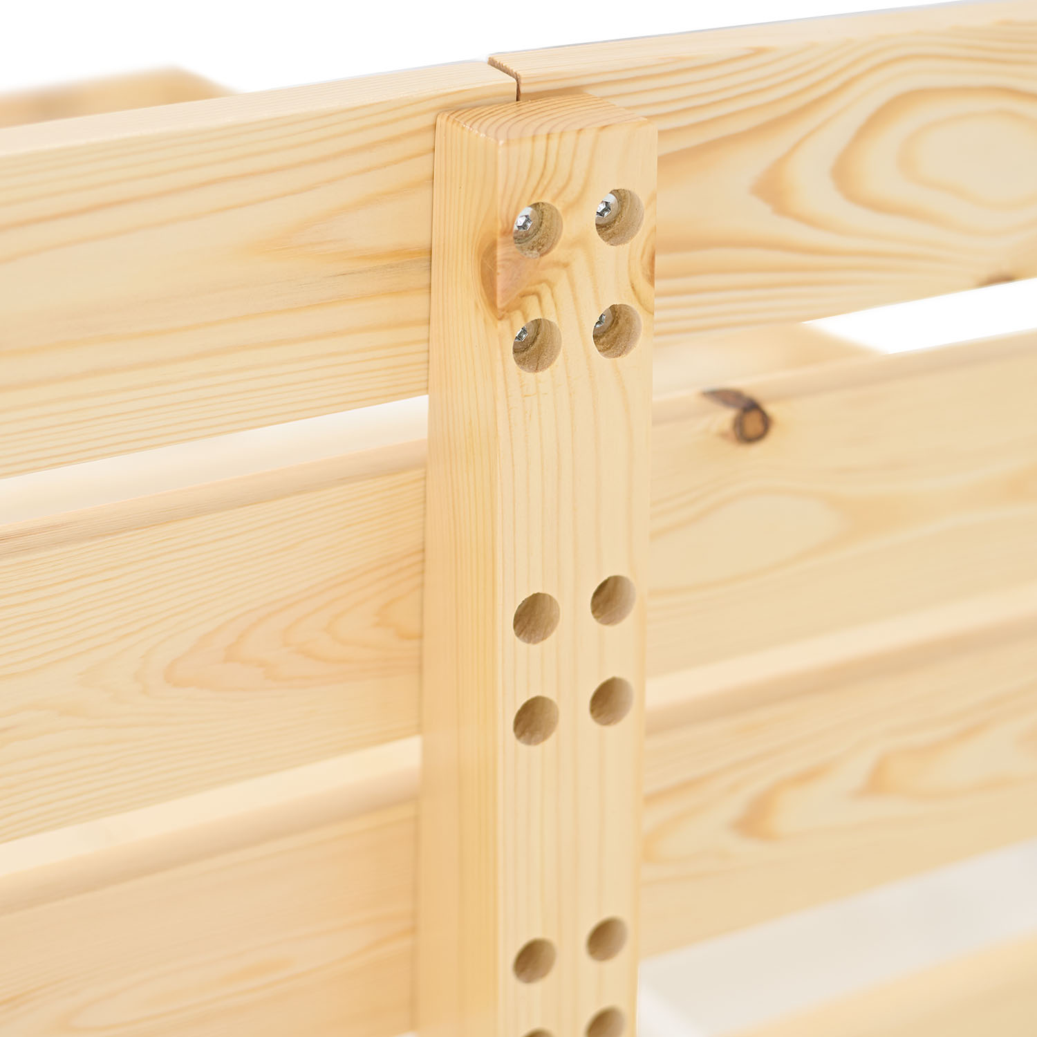 Double Bed with Mattress and Slatted Frame 120x200 Bed Nature Solid Pine Wooden Bed Futon Bed