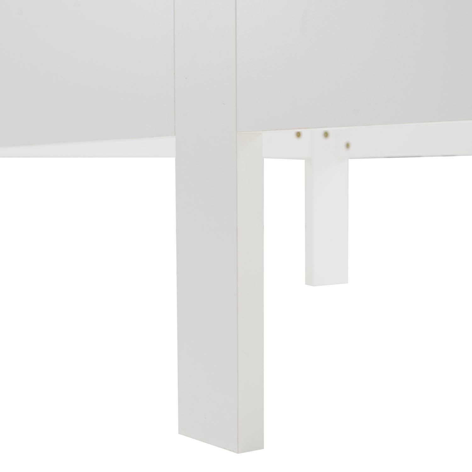Comfort Bed 90x200 cm White | Senior Bed Height Adjustable | Single Bed | Wood | without Slatted Frame