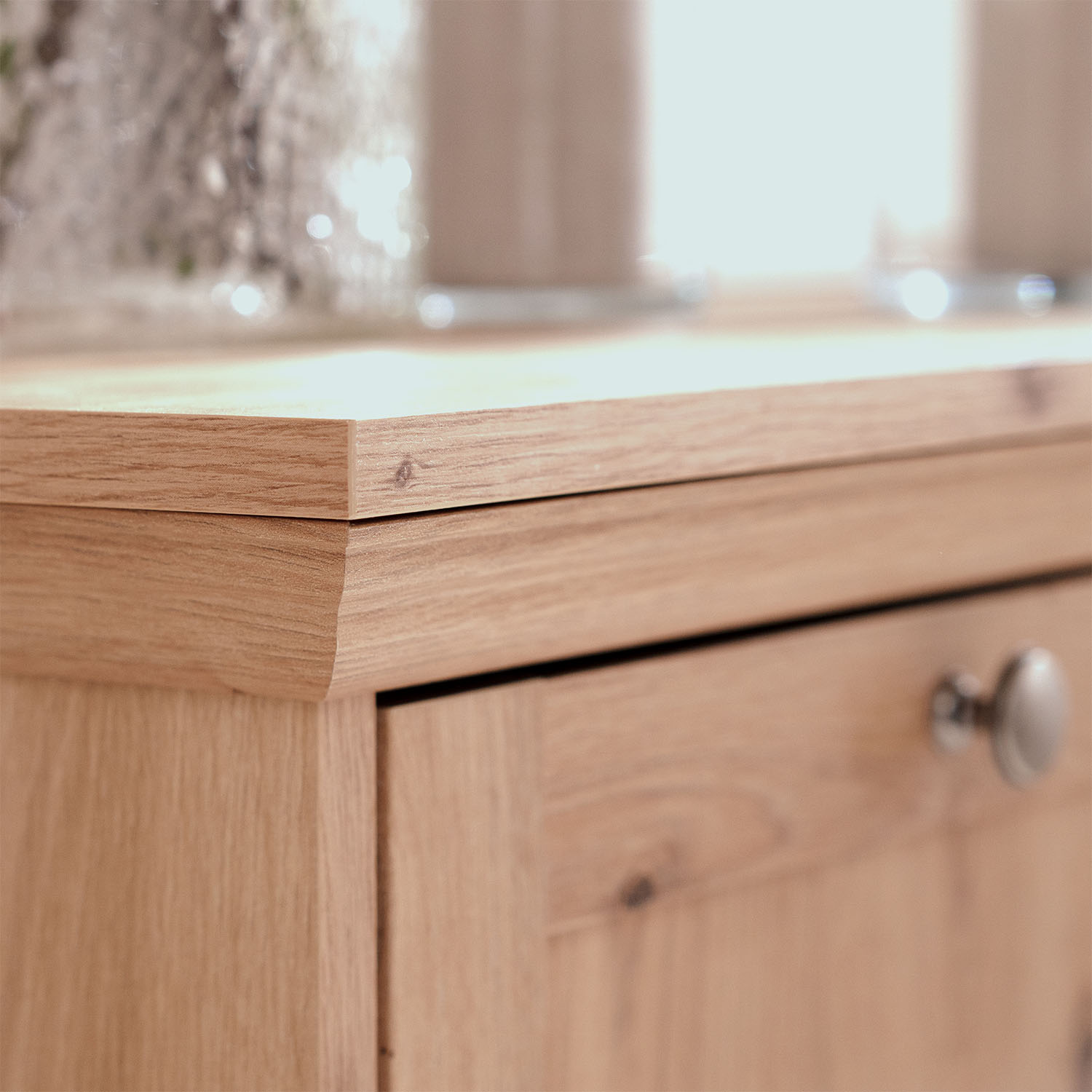 Sideboard Country Style Chest of Drawers Living Room Cupboard Cabinet Wood Oak Storage Highboard