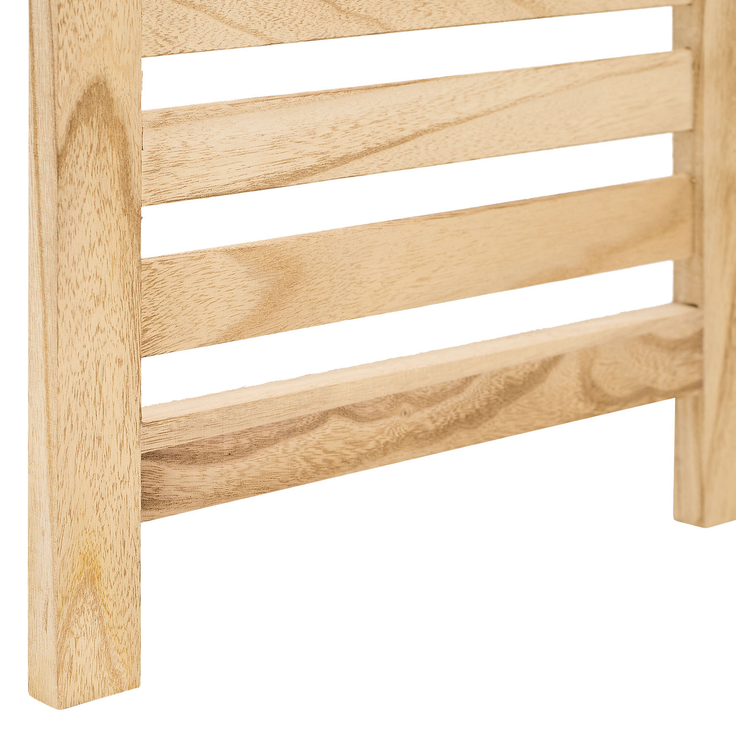 Paravent Natural Wooden Slats | 3-panel | Wood | Room Divider Partition Privacy Screen