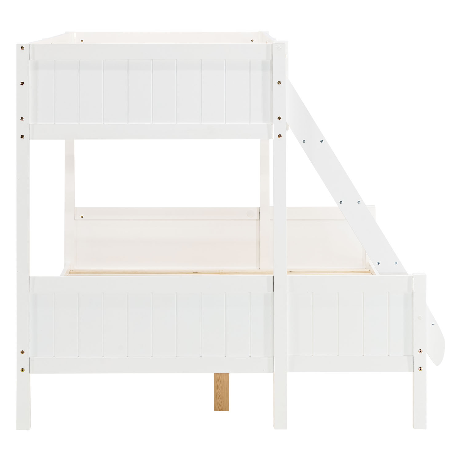 Bunk Bed 2 Sleeping Areas 90x200 cm and 140x200 cm | White