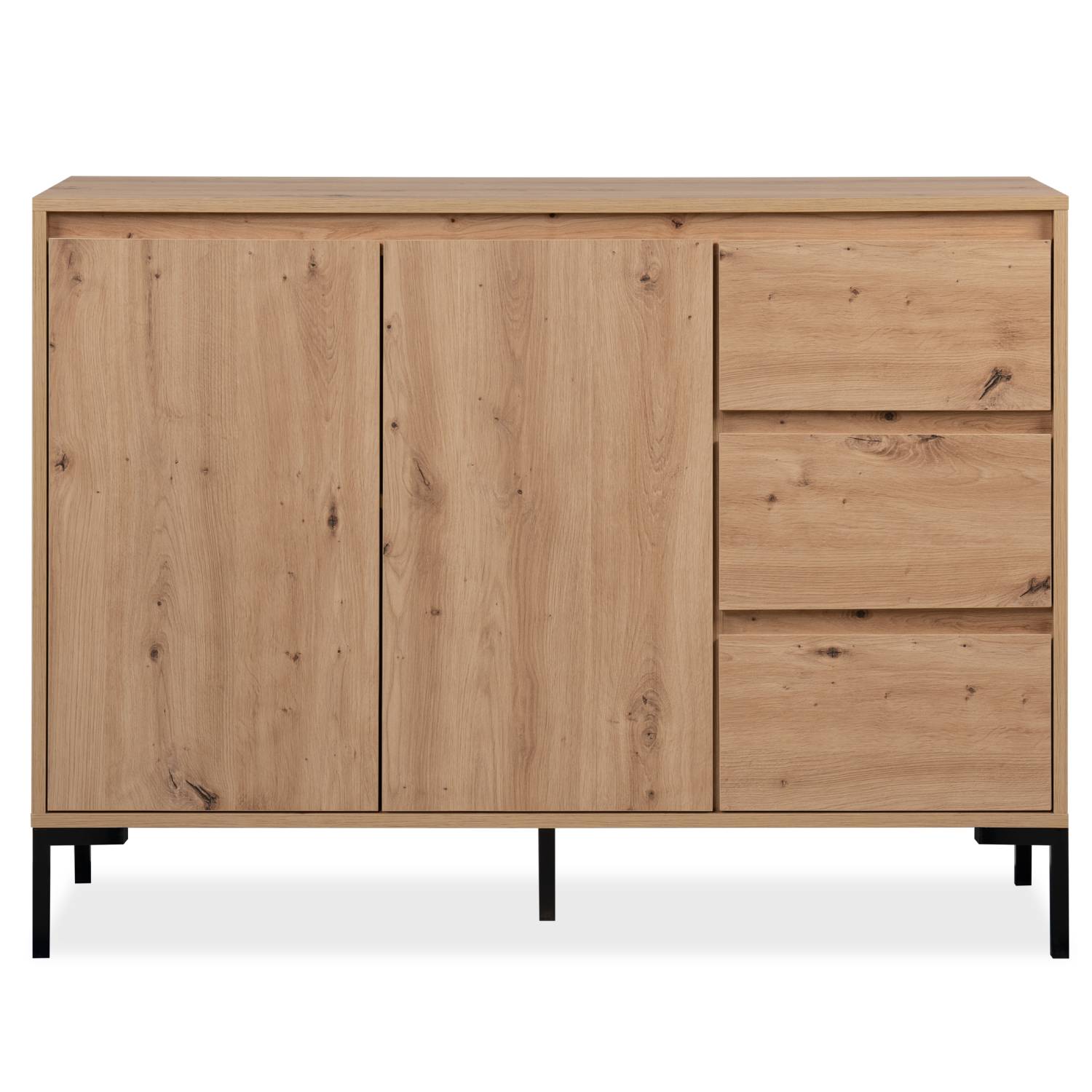 Sideboard Chest of Drawers Wood Oak Cupboard Living Room Cabinet Industrial Look