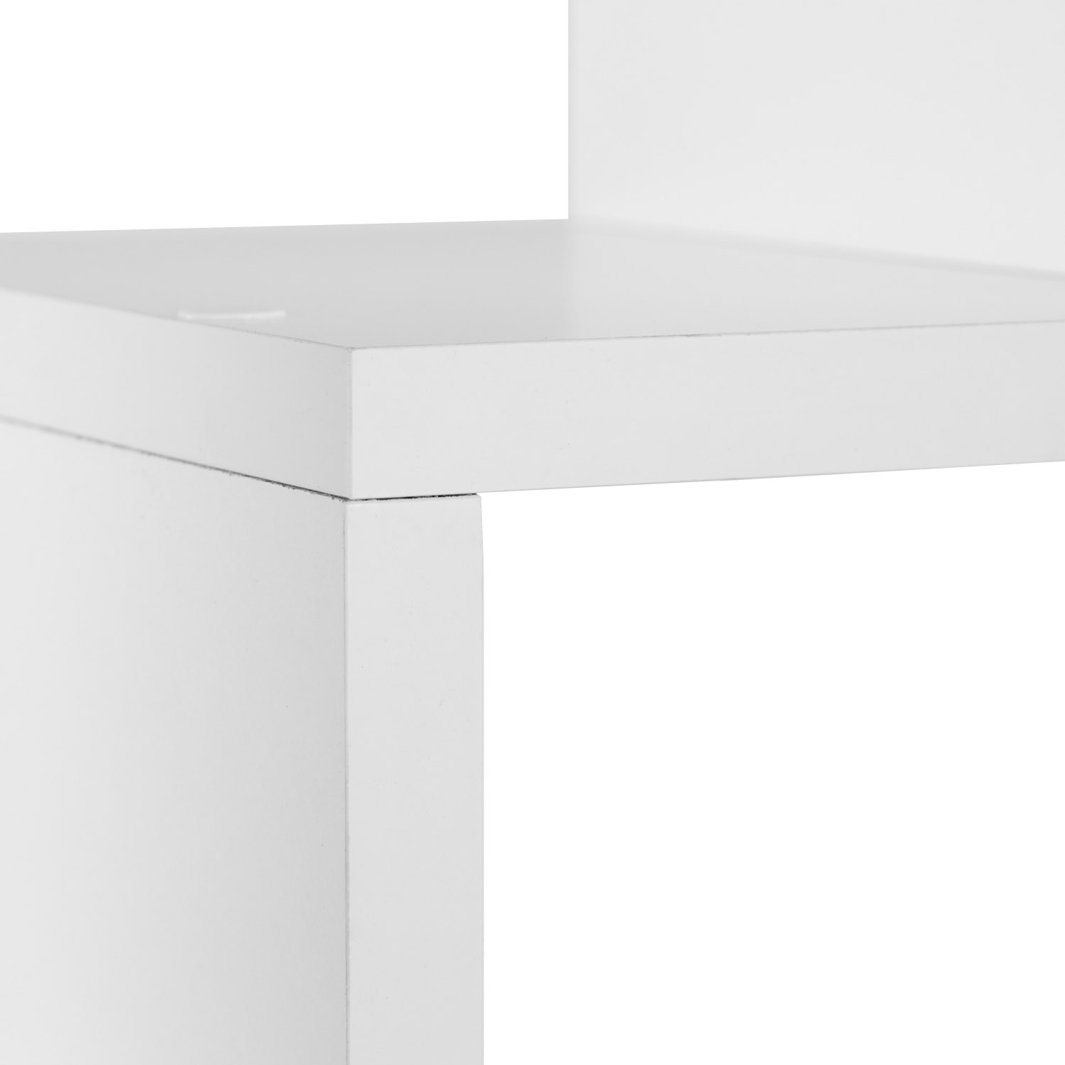 Shelf 4 Versions Floor or Wall Shelf 7 Compartments Bookcase Oak White Wood Solid Modern