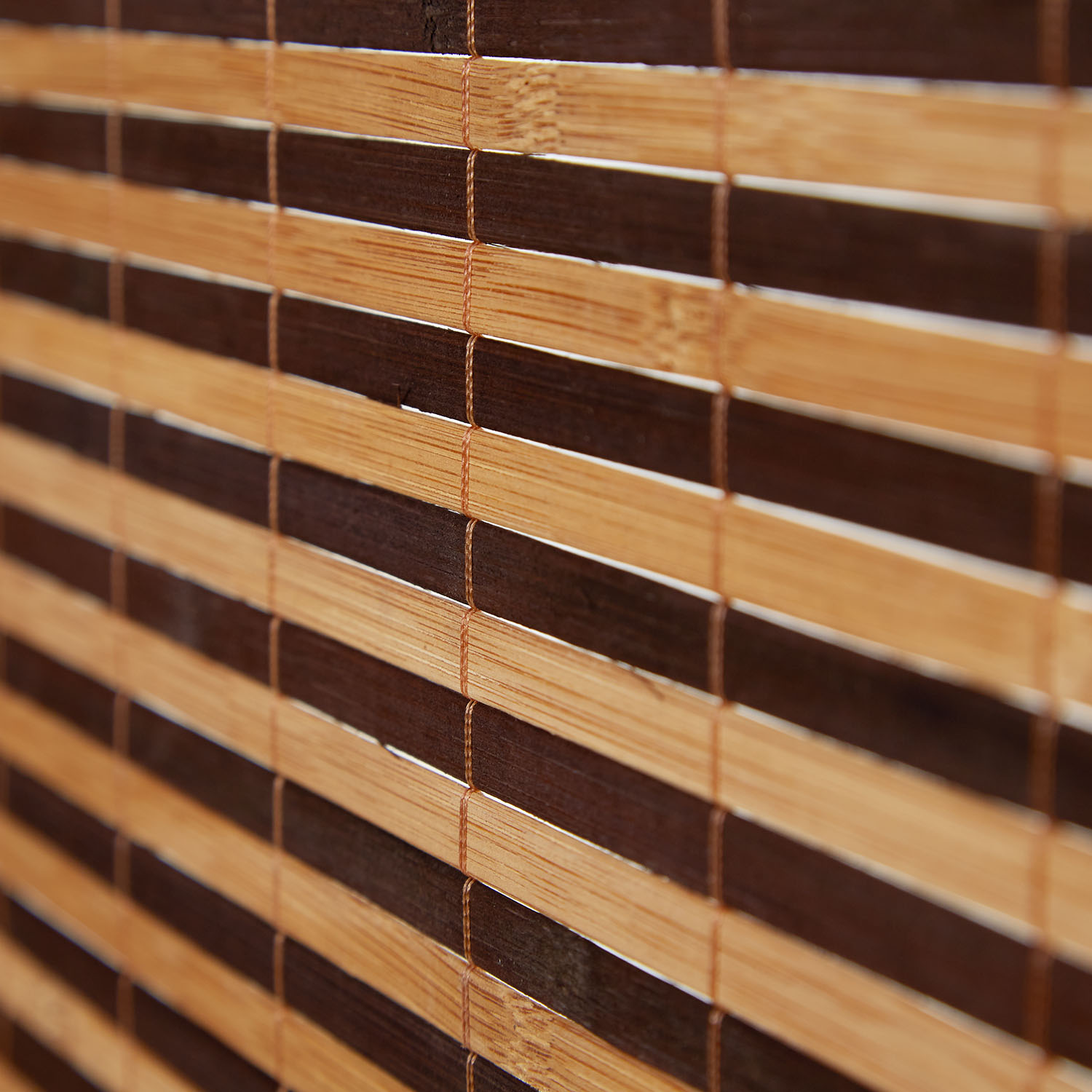 Brown 3-panel folding screen, 200 cm – Wooden room divider & privacy screen with slats